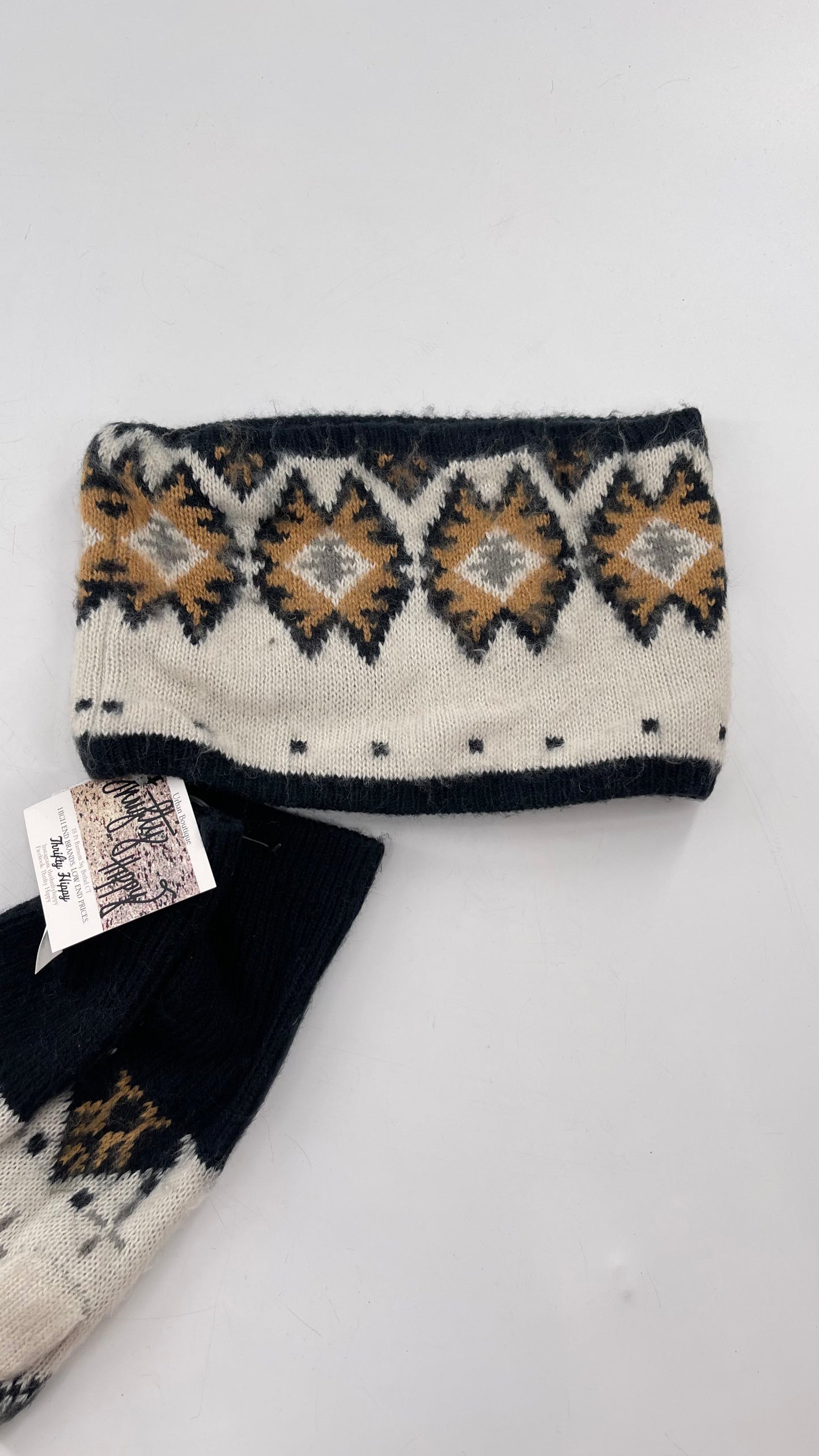 Urban Outfitters Knit Headband and Mitten Set