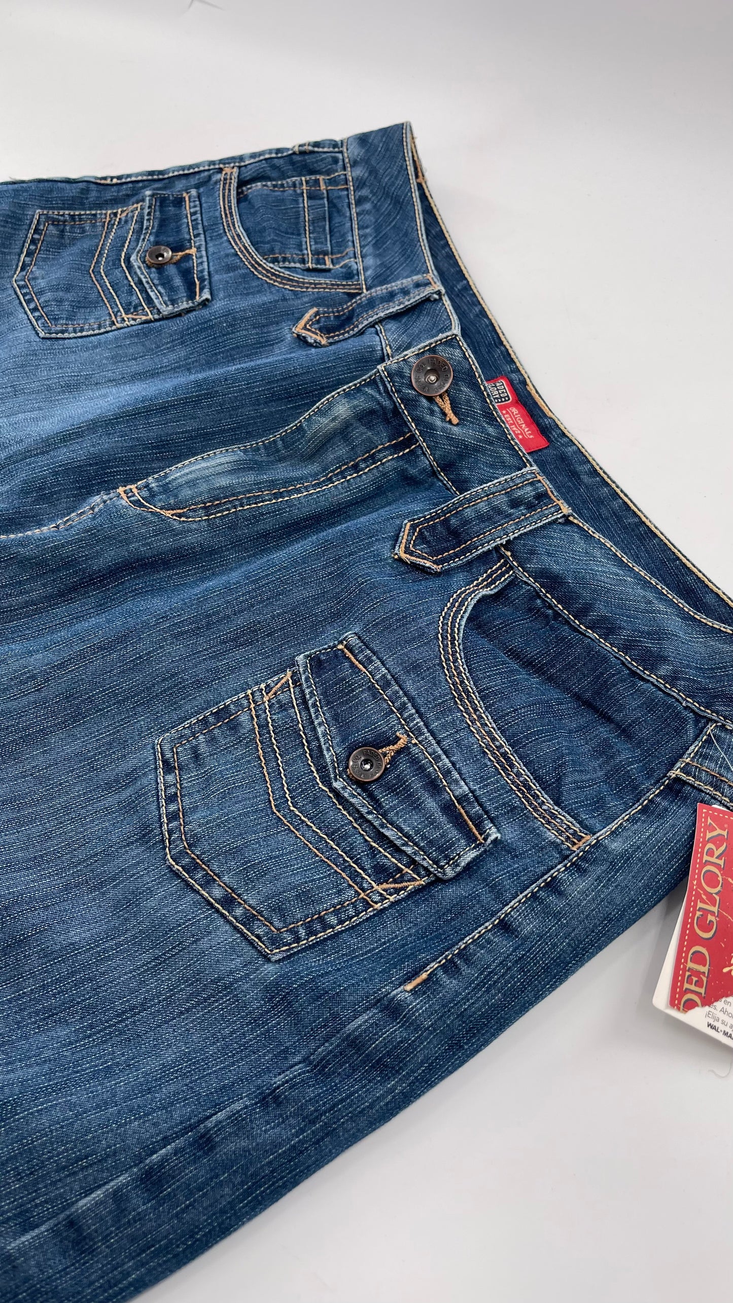 Deadstock Vintage Faded Glory Denim Mini Skirt (14)