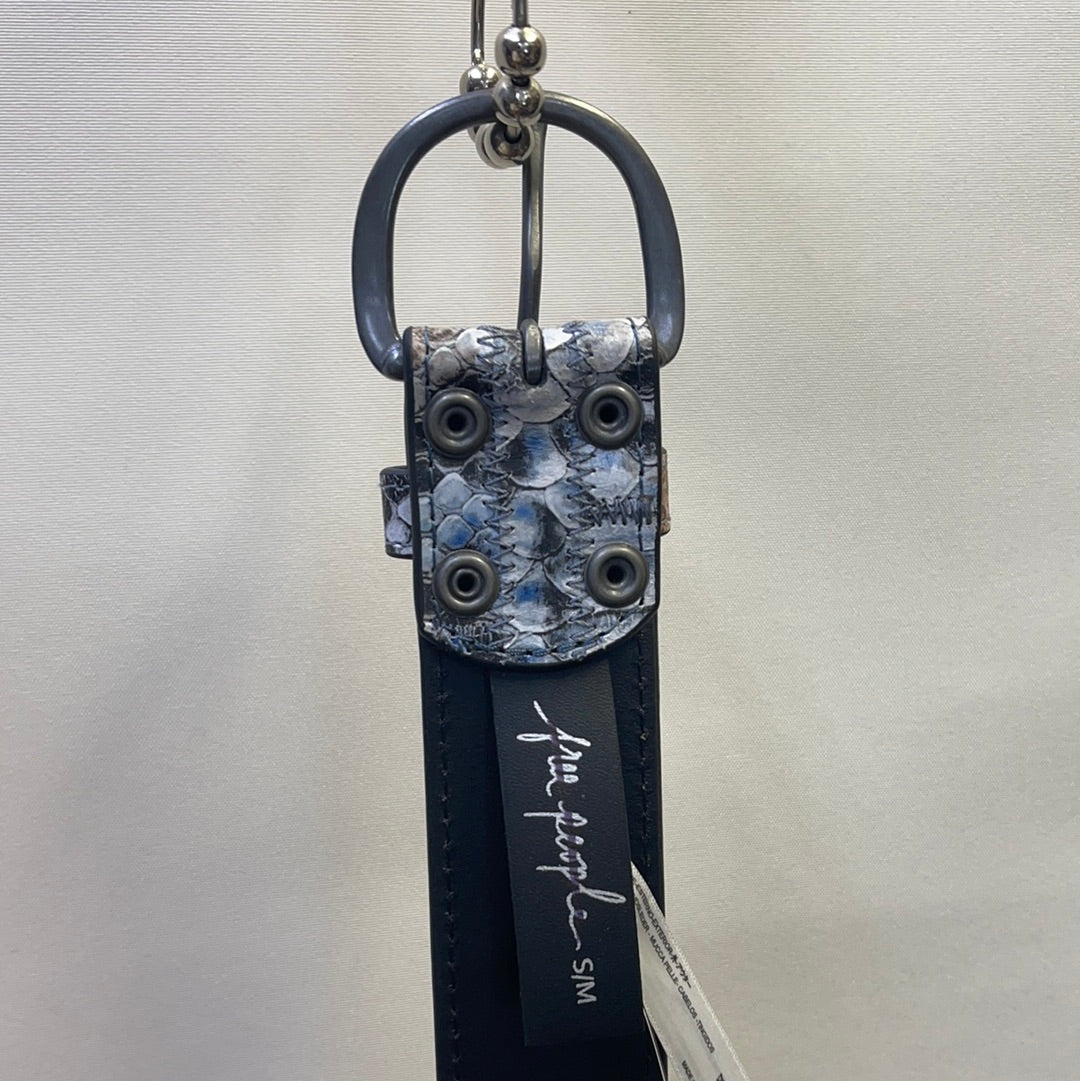 Free People Patterned Leather Belt