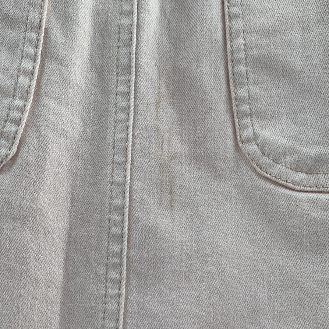 Holding Horses by Anthropologie - Pink Button Up Vented Skirt (Size 4P)