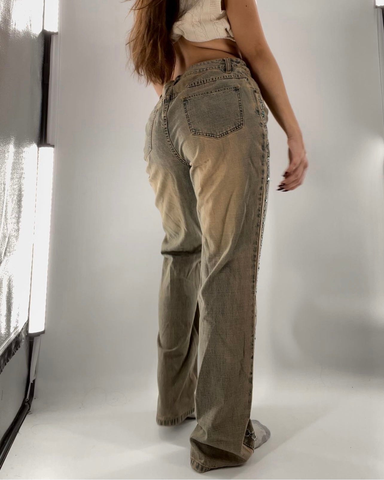 Vintage Jeanology Embellished Jeans (10)