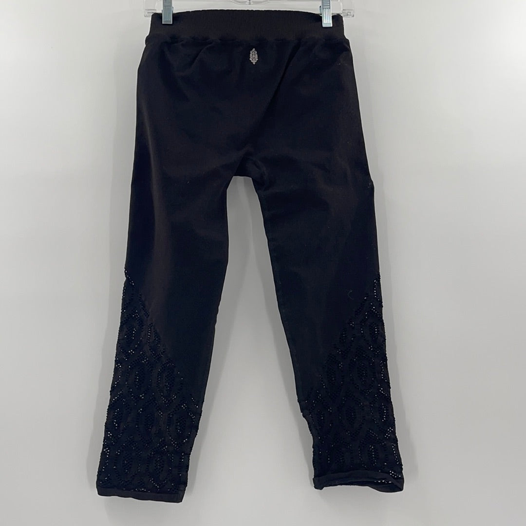 Free People Movement Black Capri Leggings