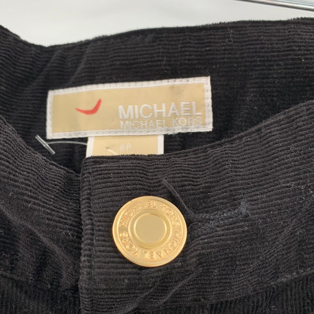 Michael Kors Black Corduroy Pants (Size 8P)