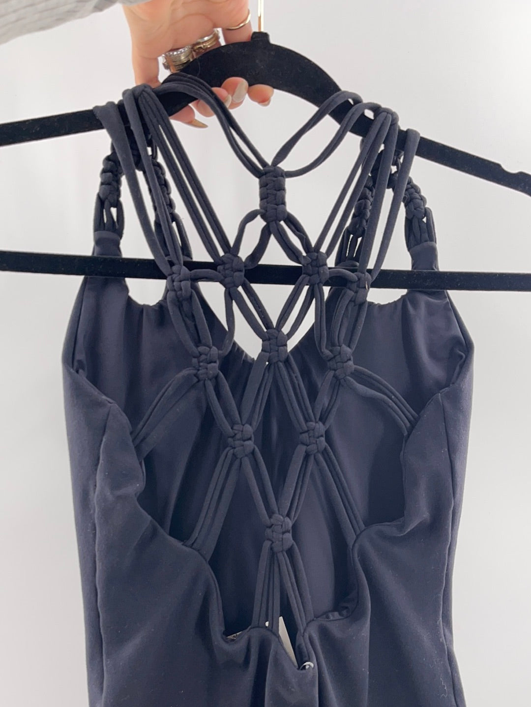 Mika Yogawear - Black Bodysuit Jumpsuit (Size Small)