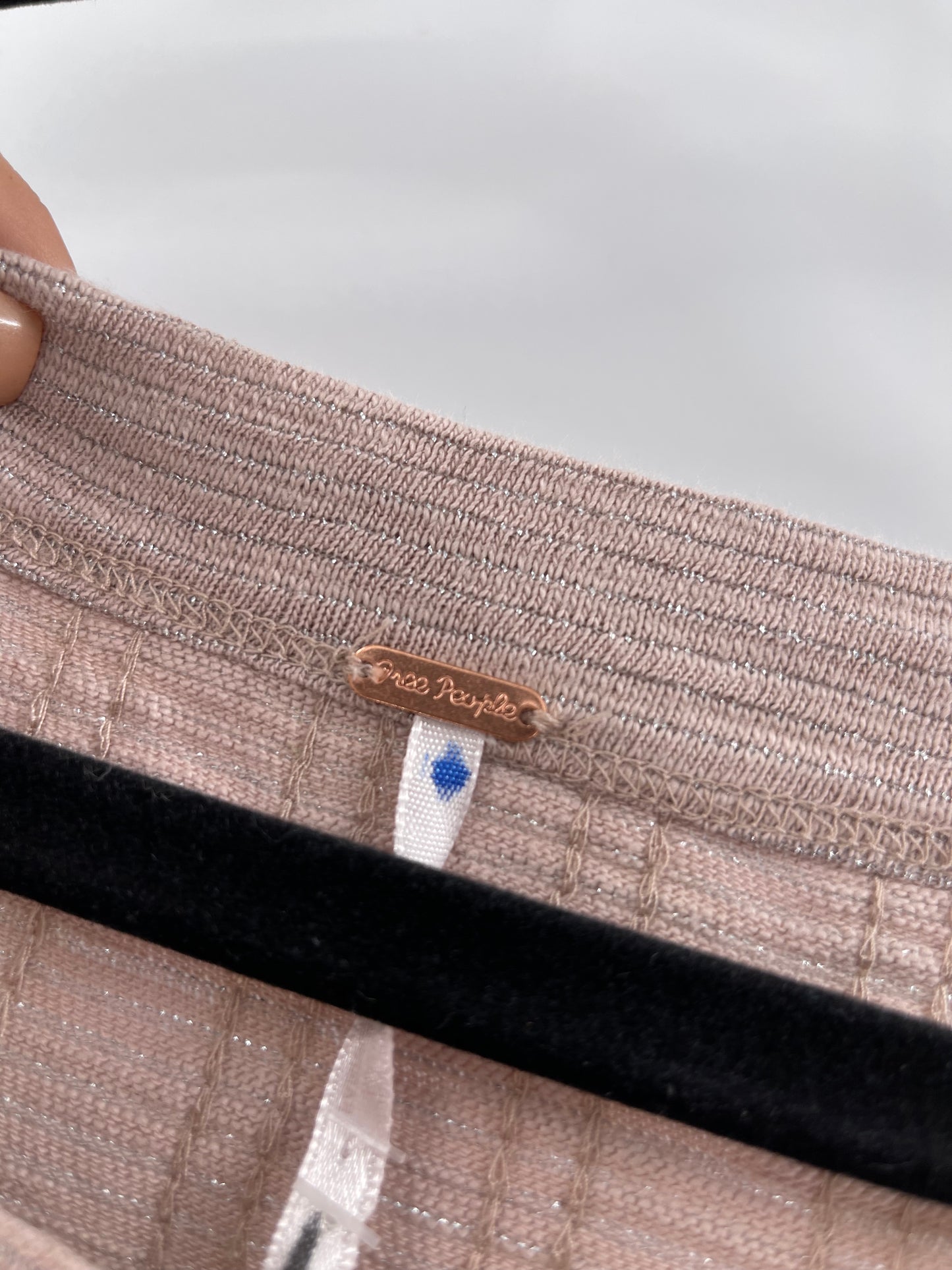 Free People Dusty Pink Sequin Sweater (Small)