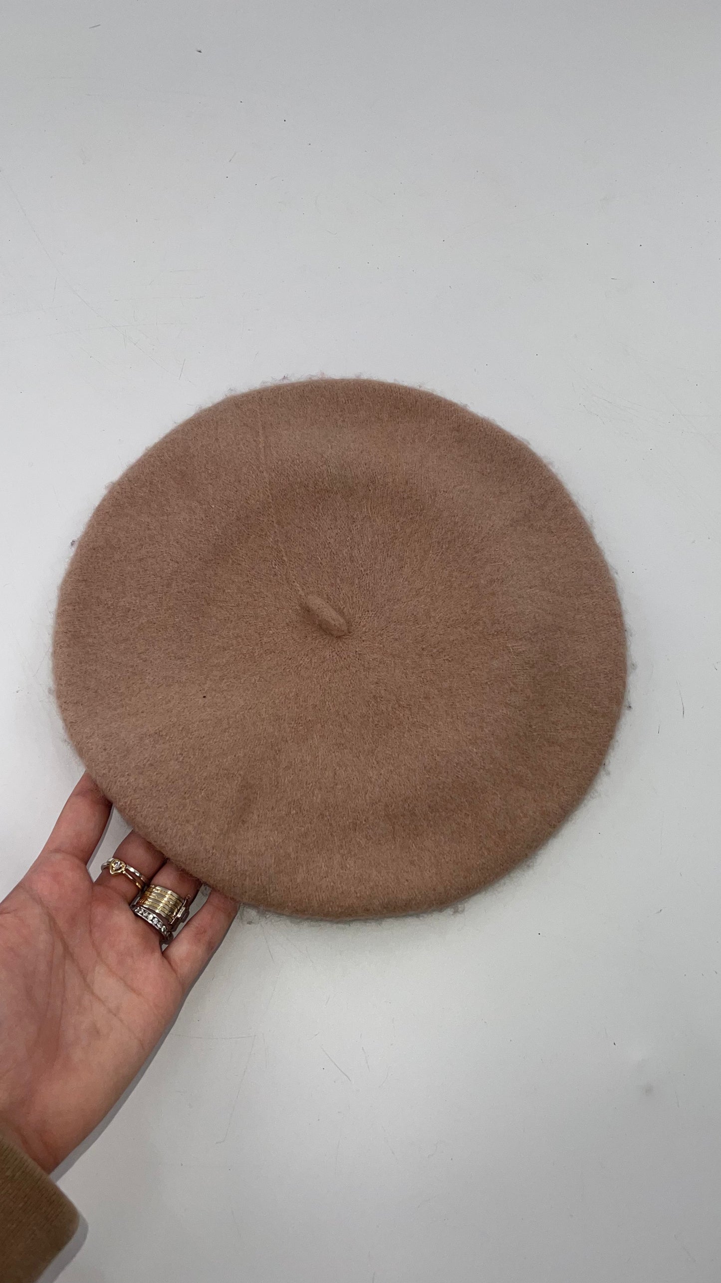 100% wool Free People Tan Beret