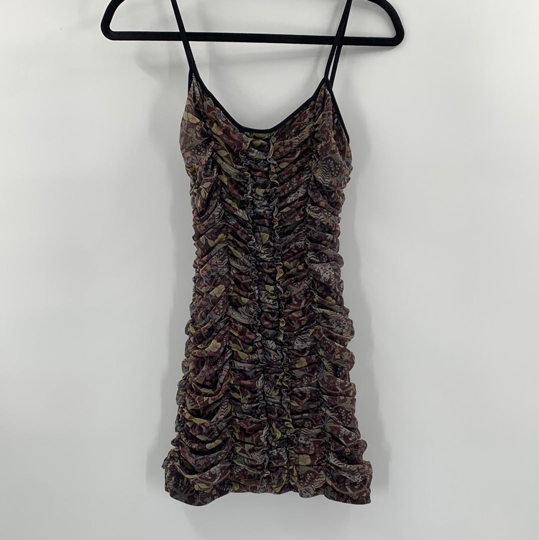 Urban Outfitters Brown Forest Mini Dress (Sz M)