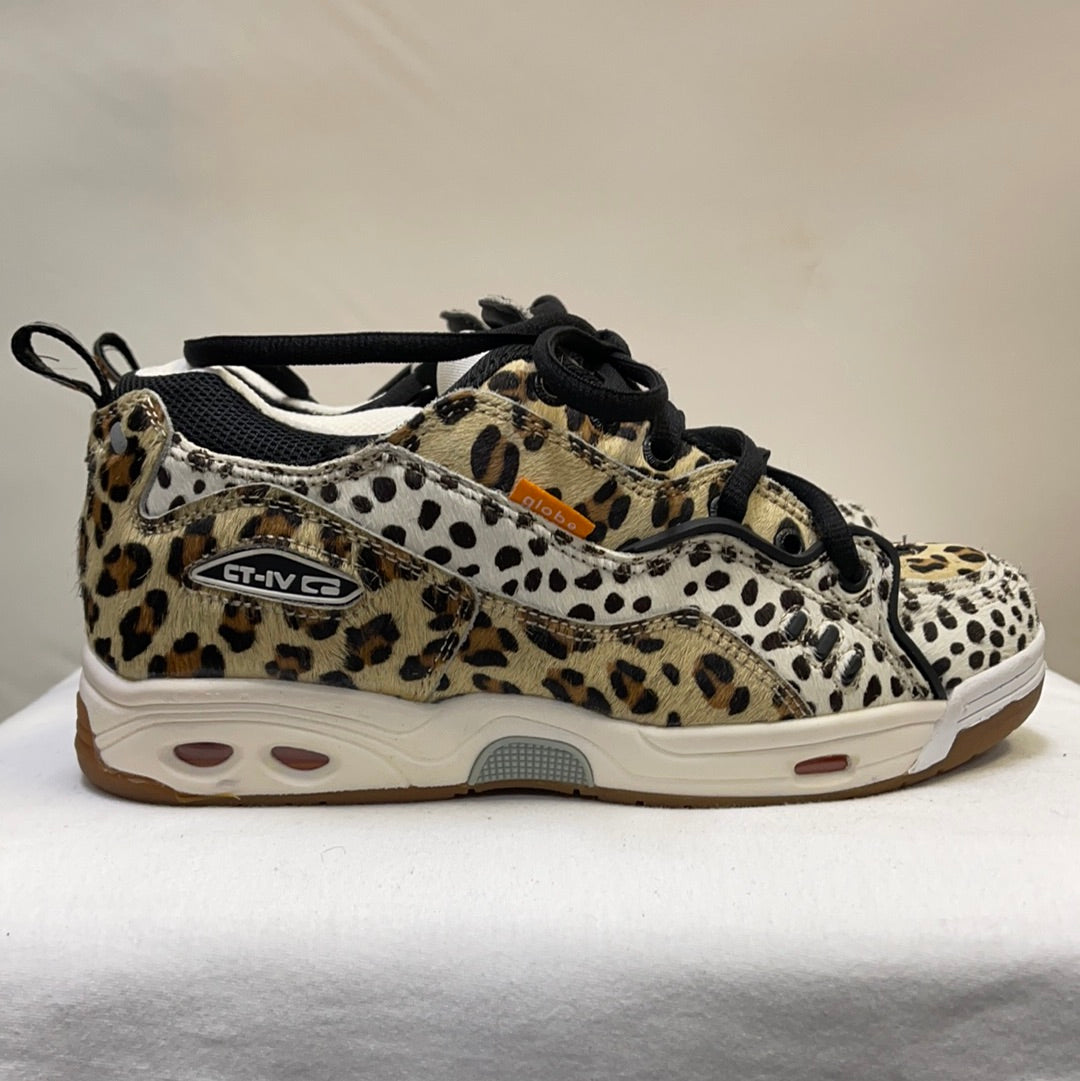 Globe Leopard Print Furry Sneakers