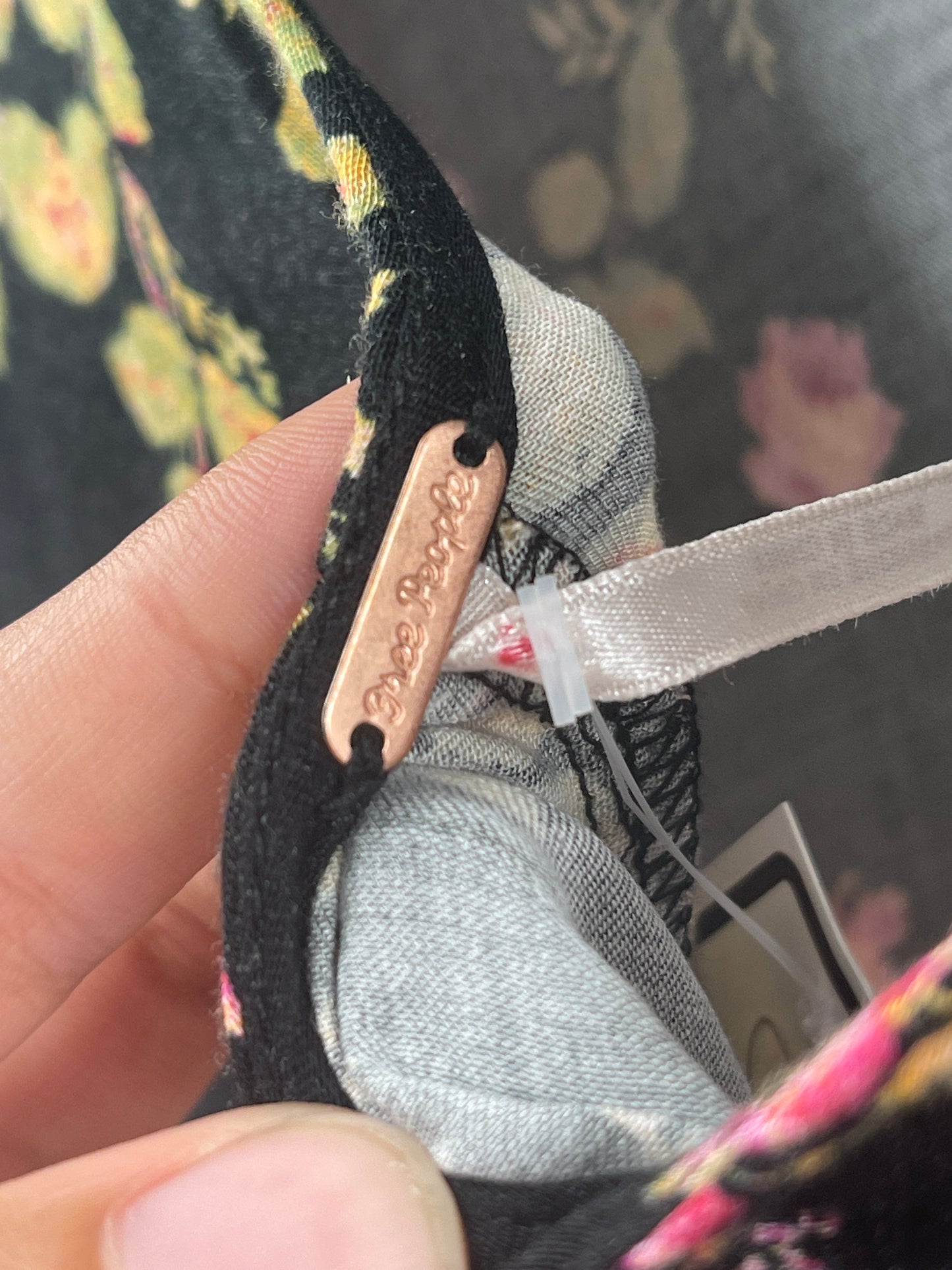 Free People Black Rose Patterned Mini (0)