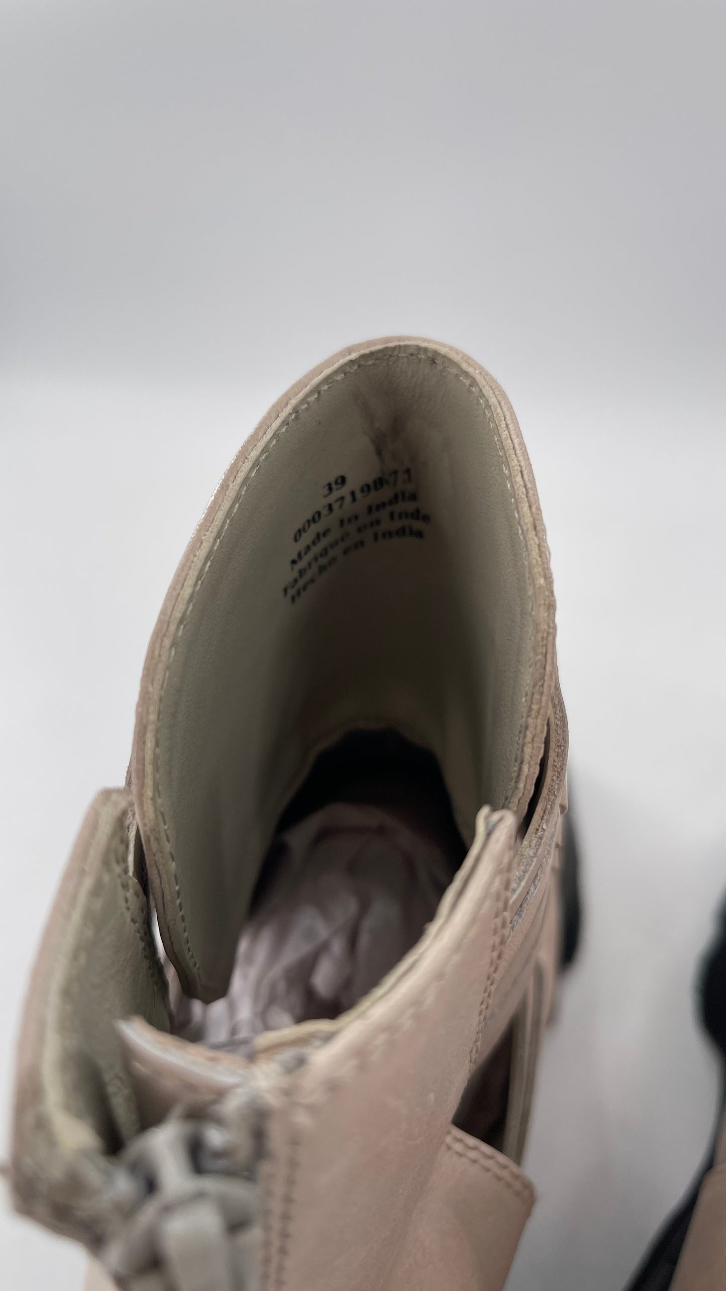 Free People Hydra Huarache Boot in Sand Dollar (39/9)