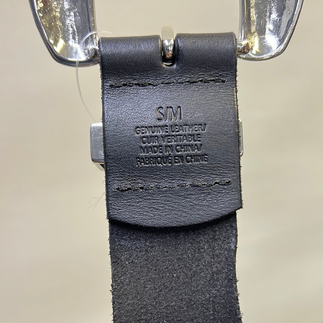 Free People Black Leather Belt