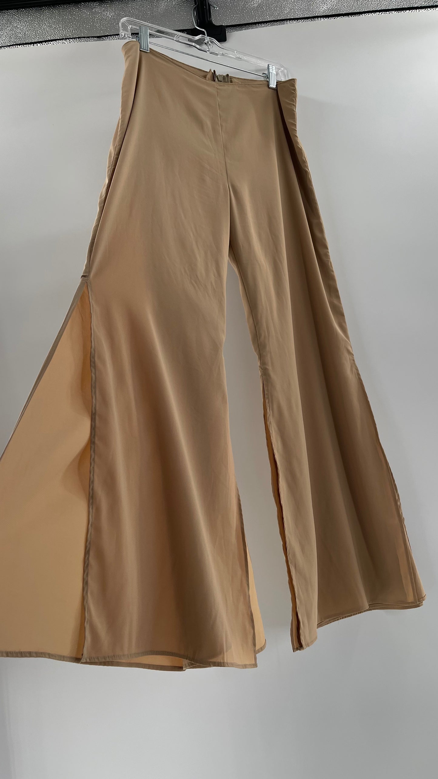Vintage Tan Hotpants with Double Layered Hem (6/8)