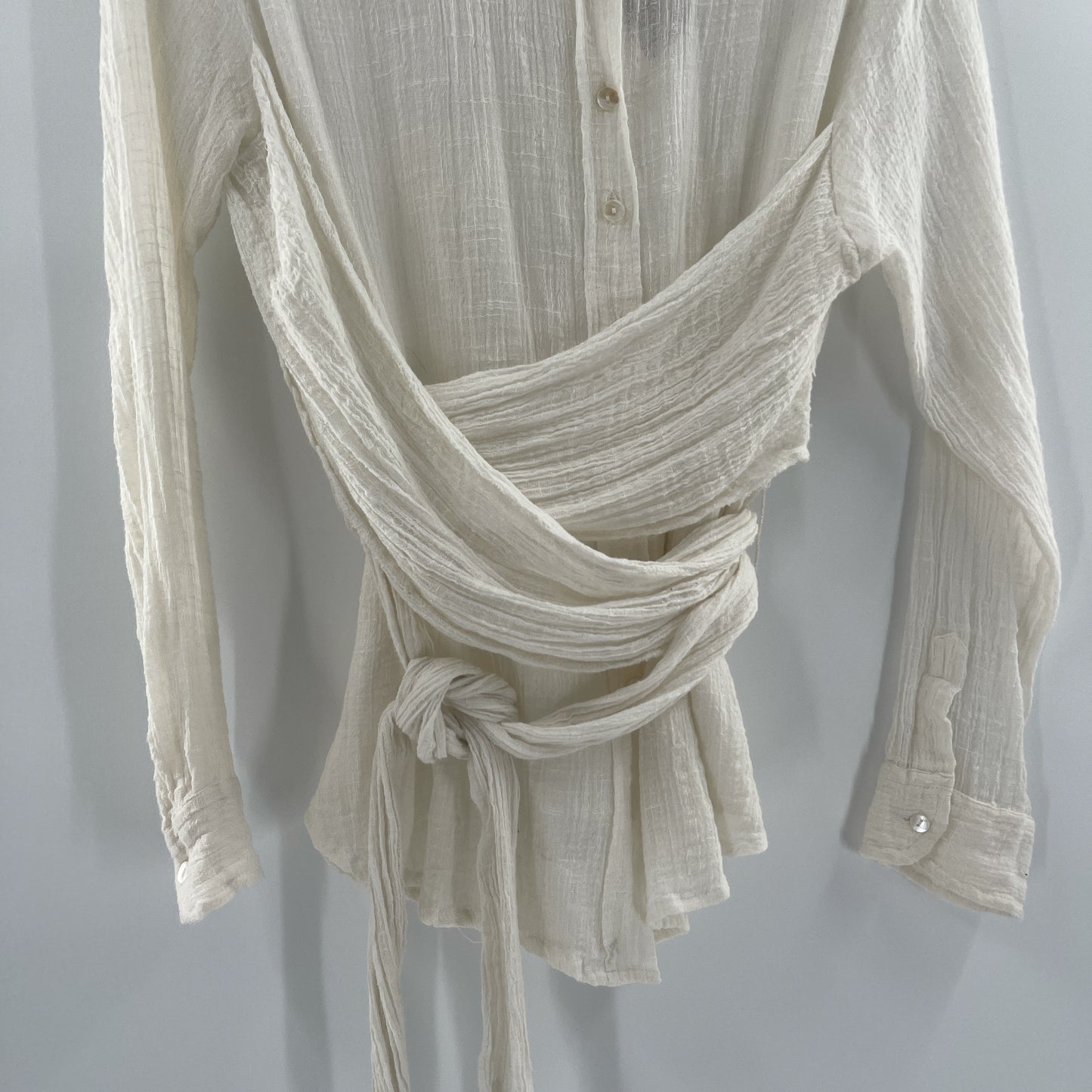 Free People Gauze Tie Up Top (M)