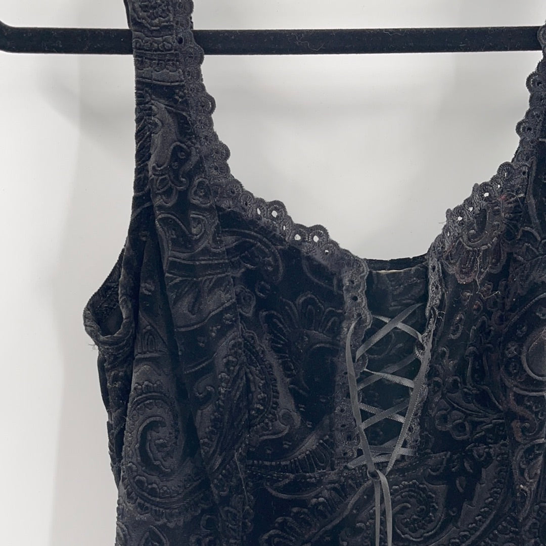 Vintage Arianne Velvet Paisley Tank (M)