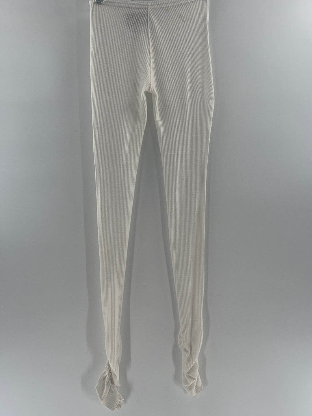 Intimately Free People White Waffle Knit Ruched Leggings (Size XS)