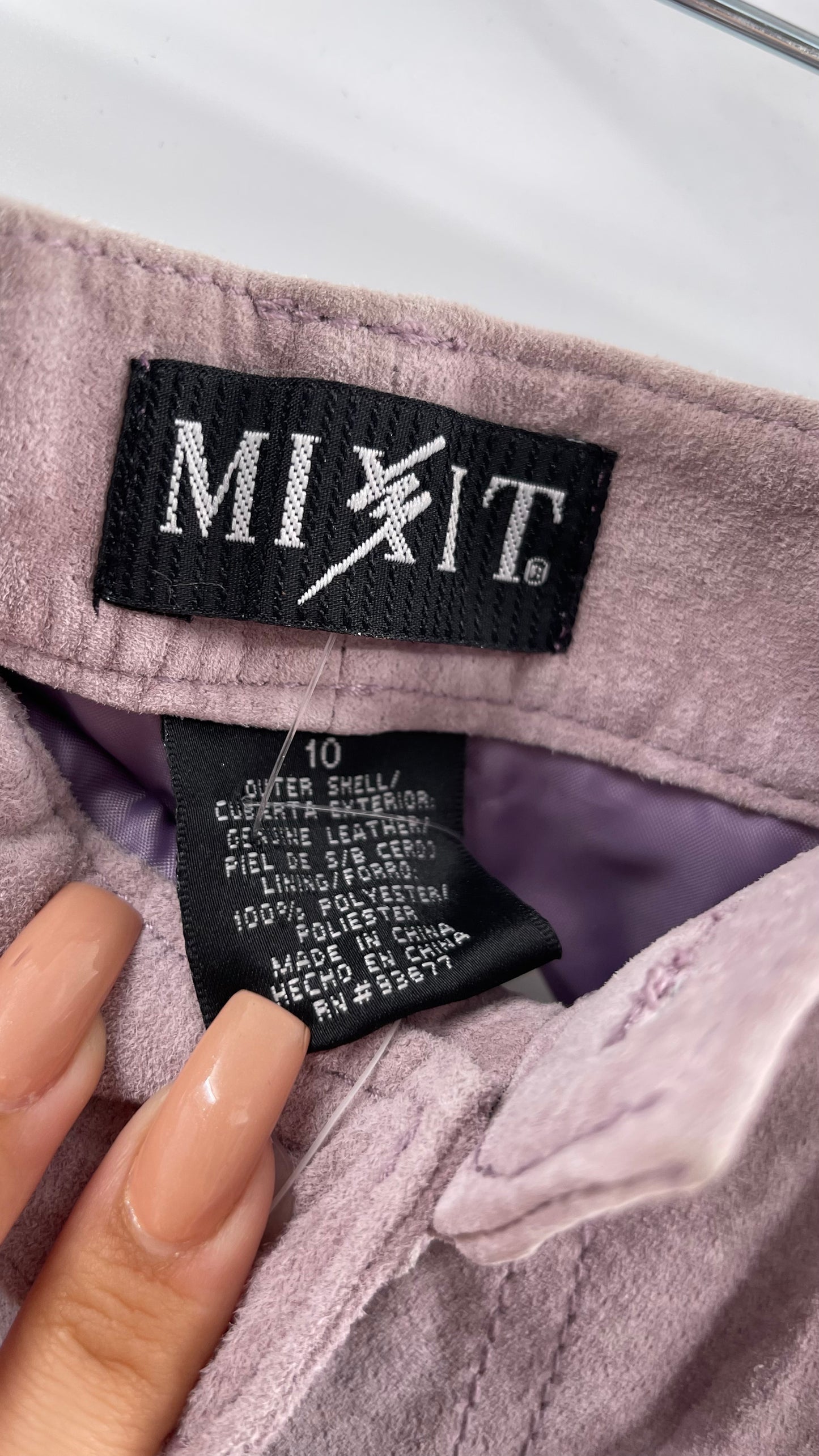 MIXIT Deadstock Vintage Suede High Rise Pants (10)