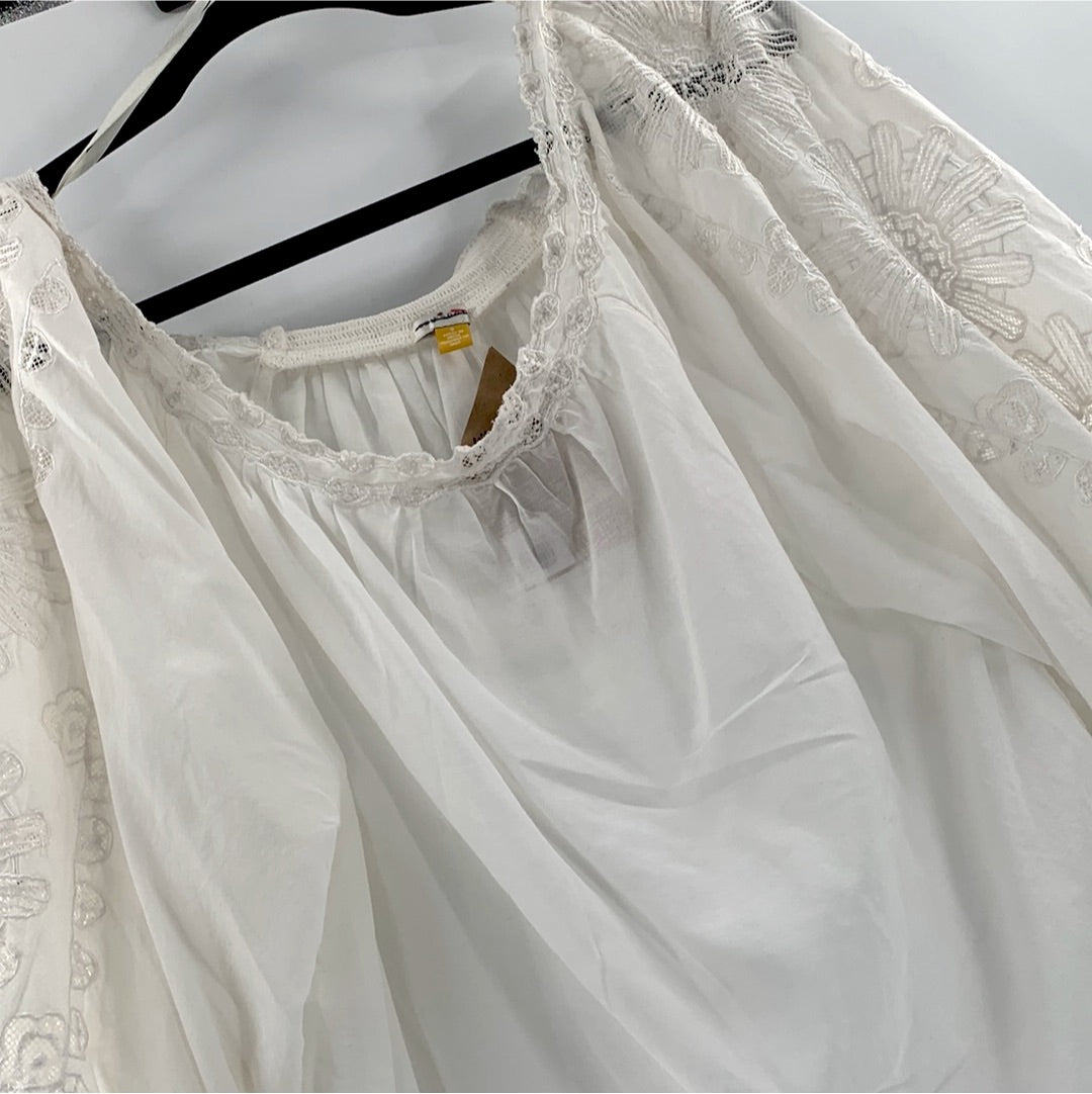 Leifsdottir Cotton + Lace Blouse (S)