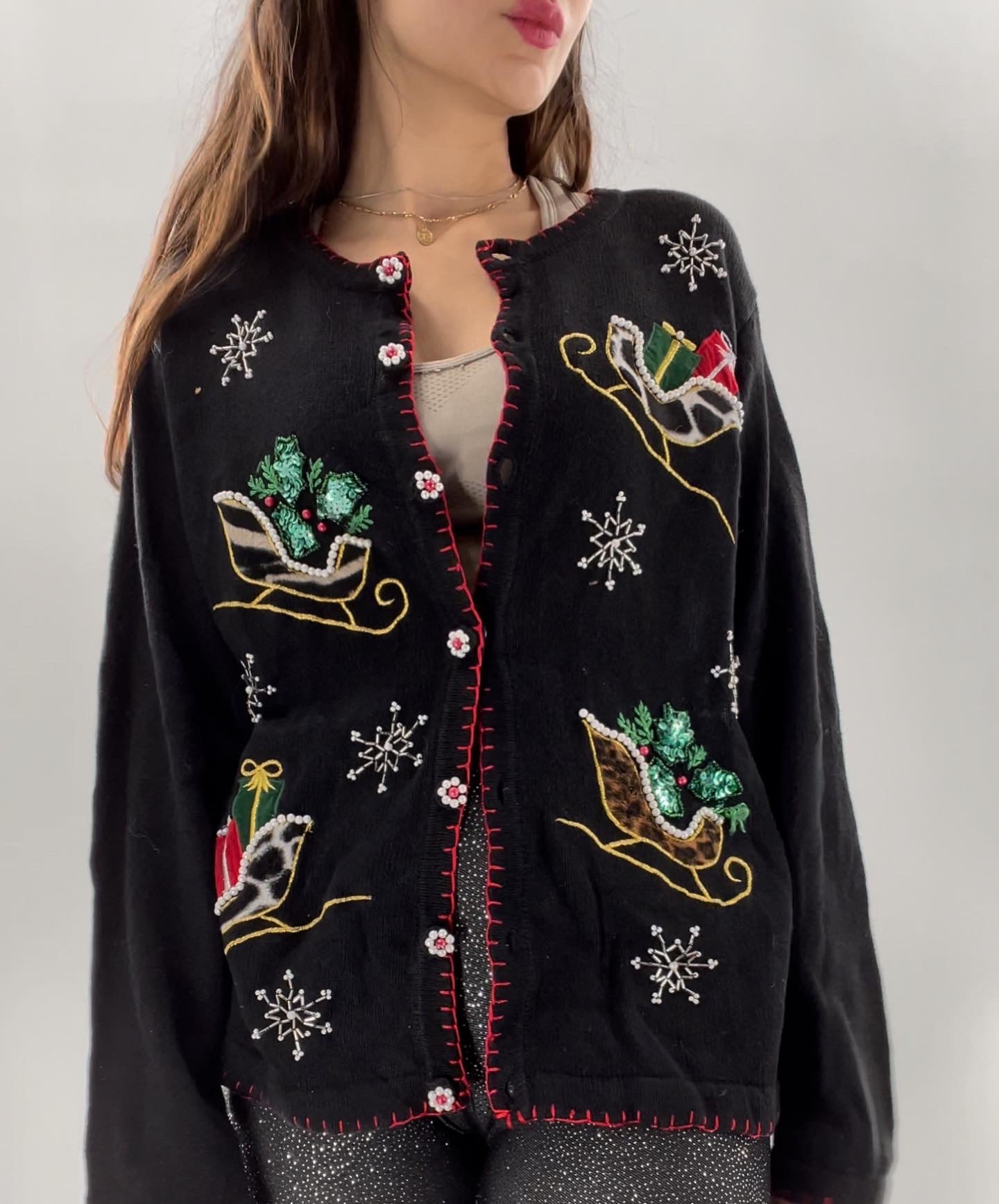 Urban Outfitters Wild Side Holiday Sweater (Medium)
