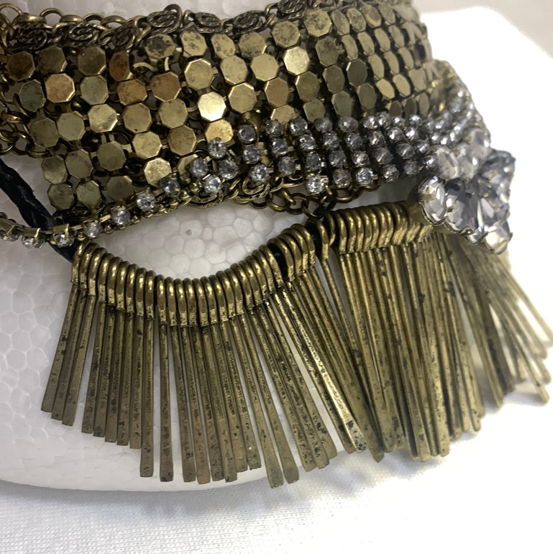 Layered Gold Choker Necklace