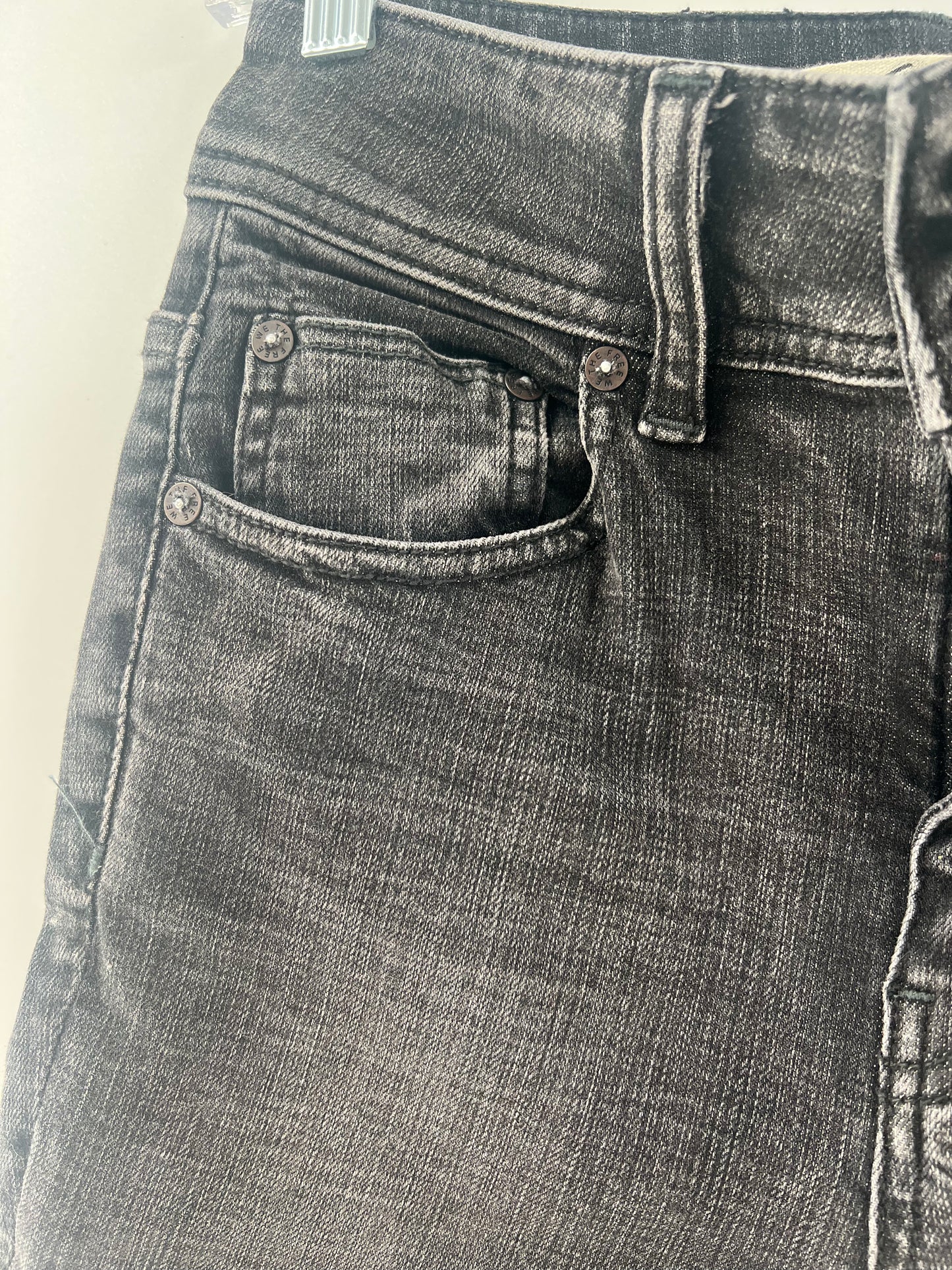 Free People Black Button Up Jeans (Size 25)