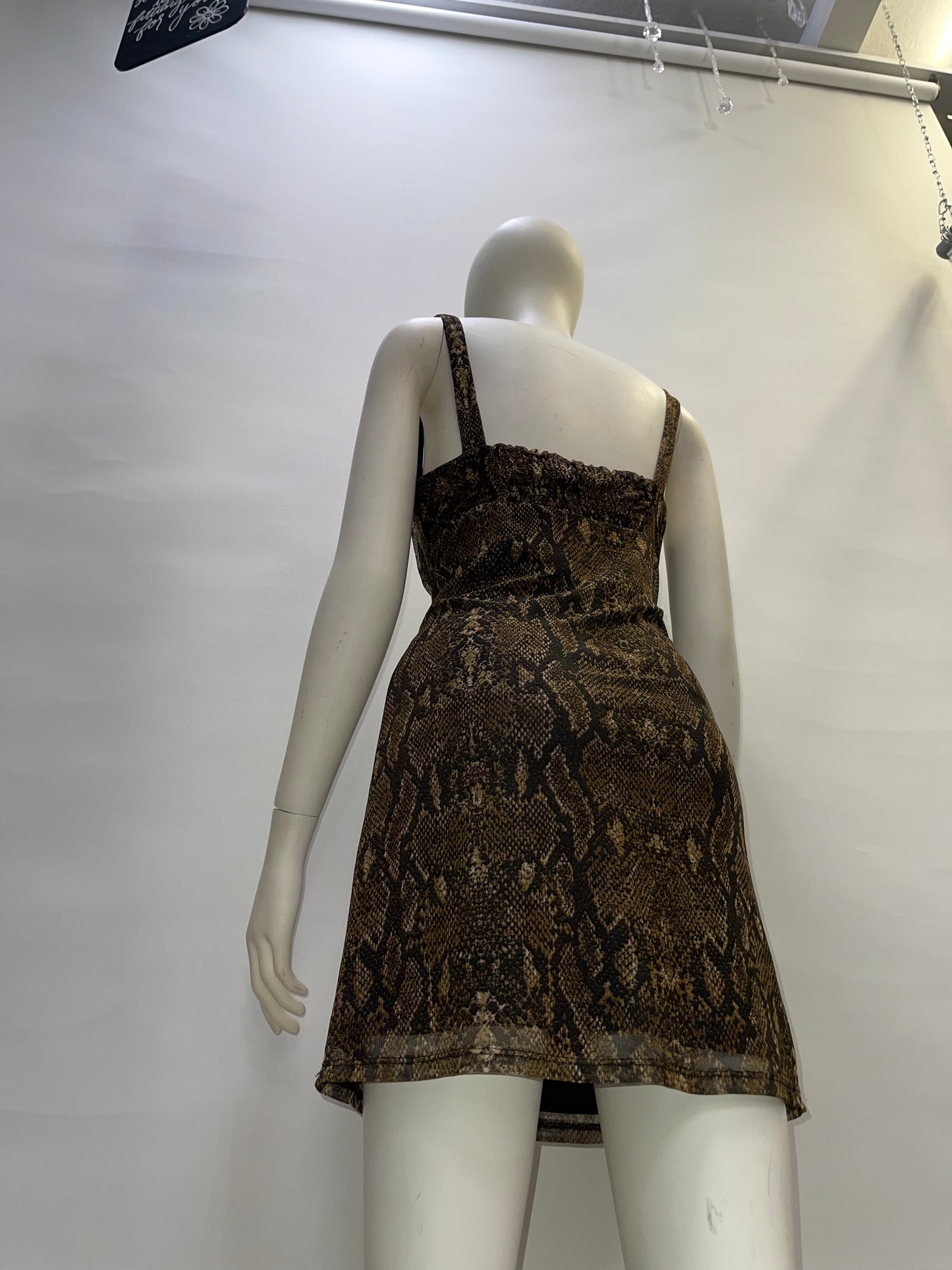 Urban Outfitters Snakeskin Mesh Dress (M)