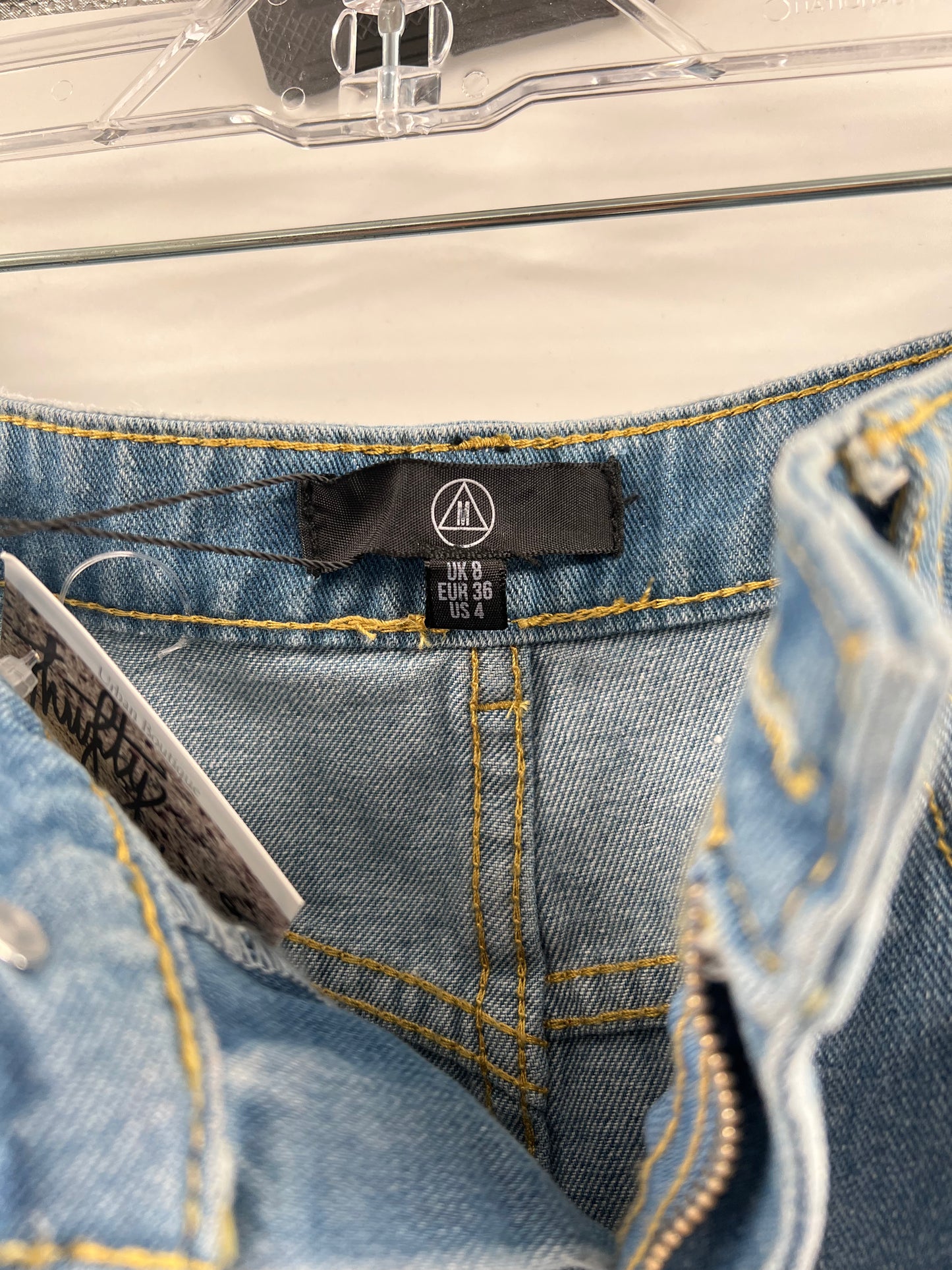 Misguided Denim Mini Skirt (Sz4)