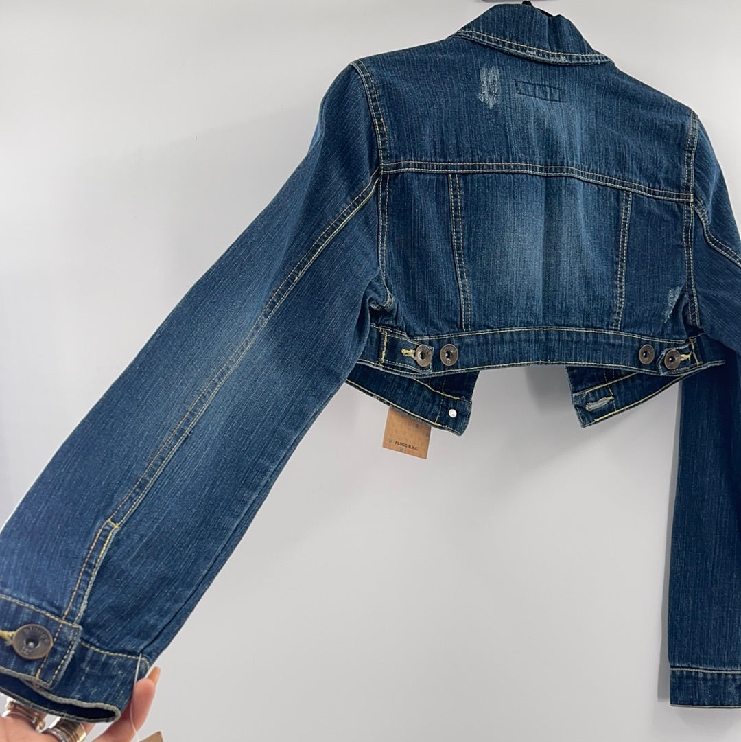 Plugg Ultra Cropped Denim Jacket (M)