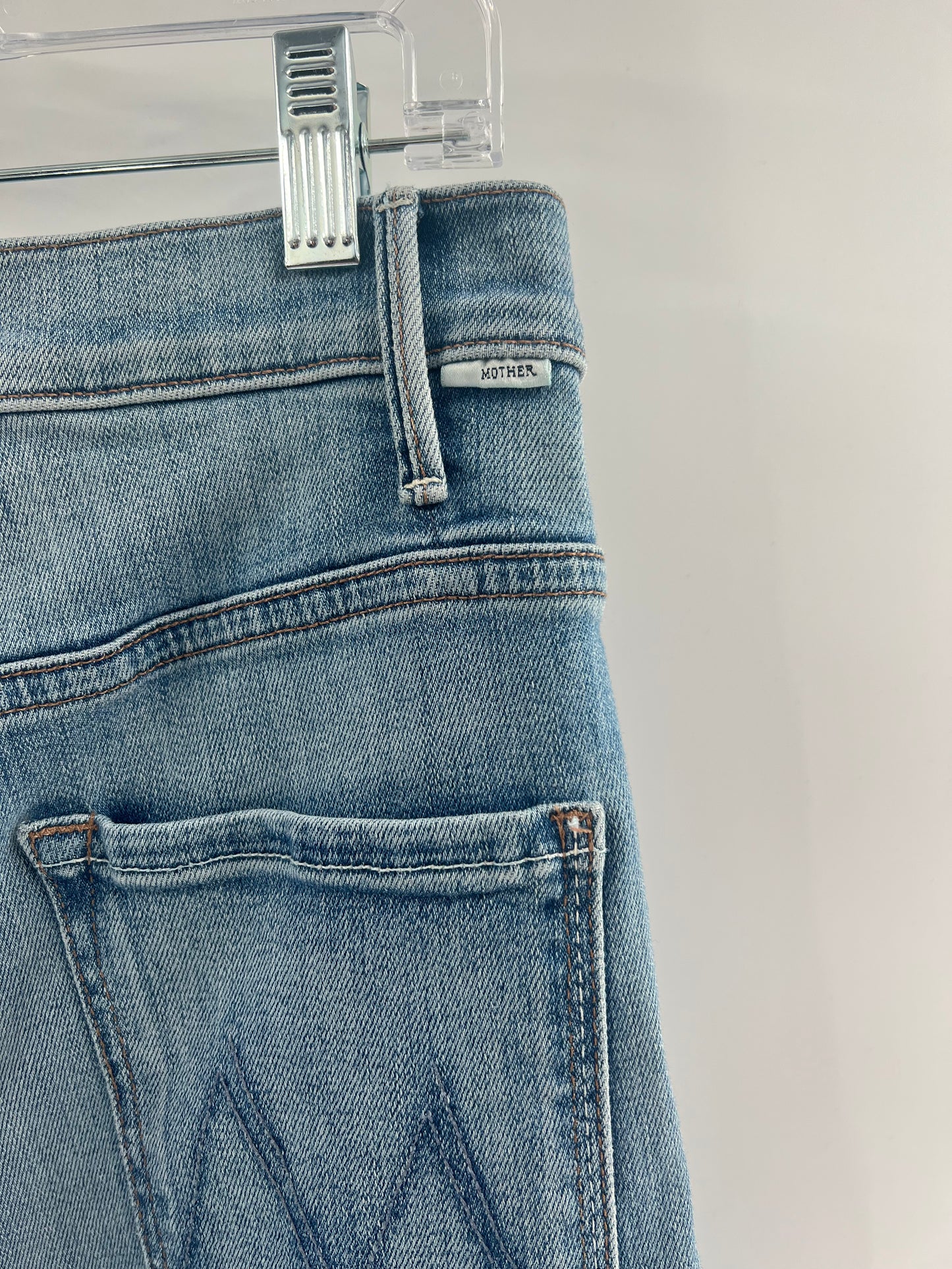 Mother Anthropologie Light Wash Jeans (Size 31)