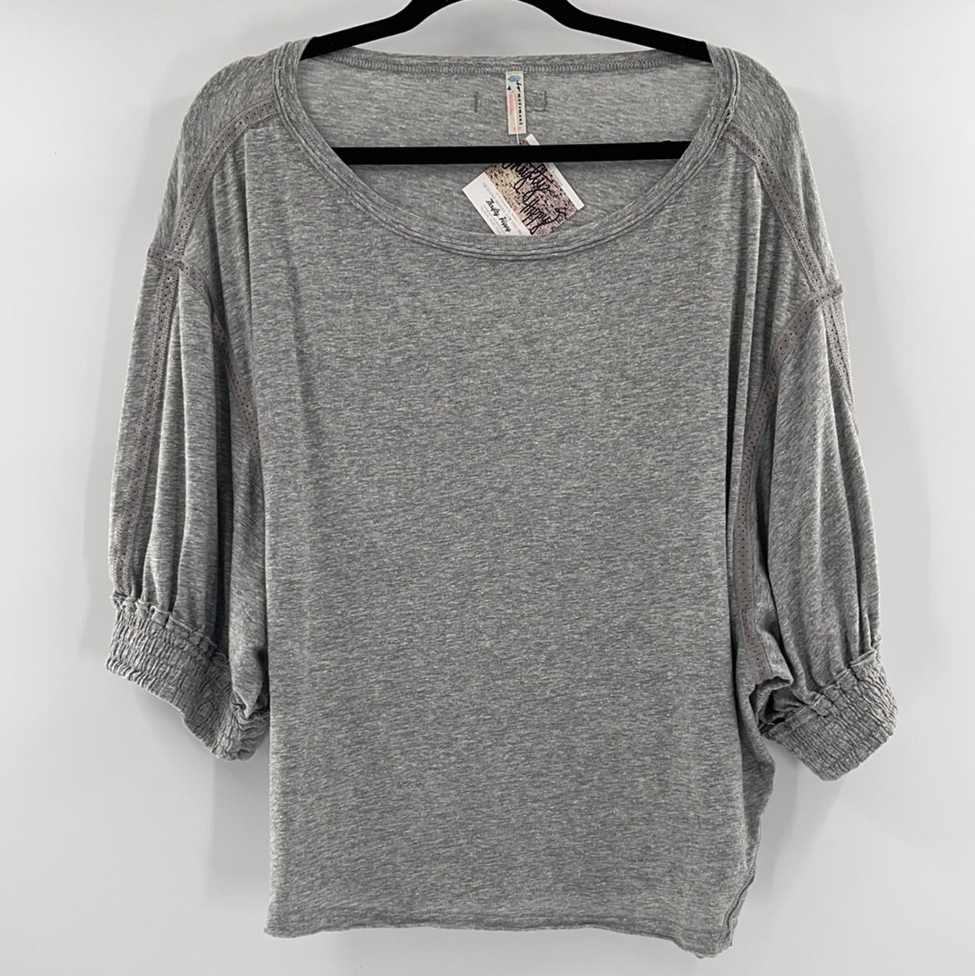 Free People Movement Grey Short Sleeve (XS)