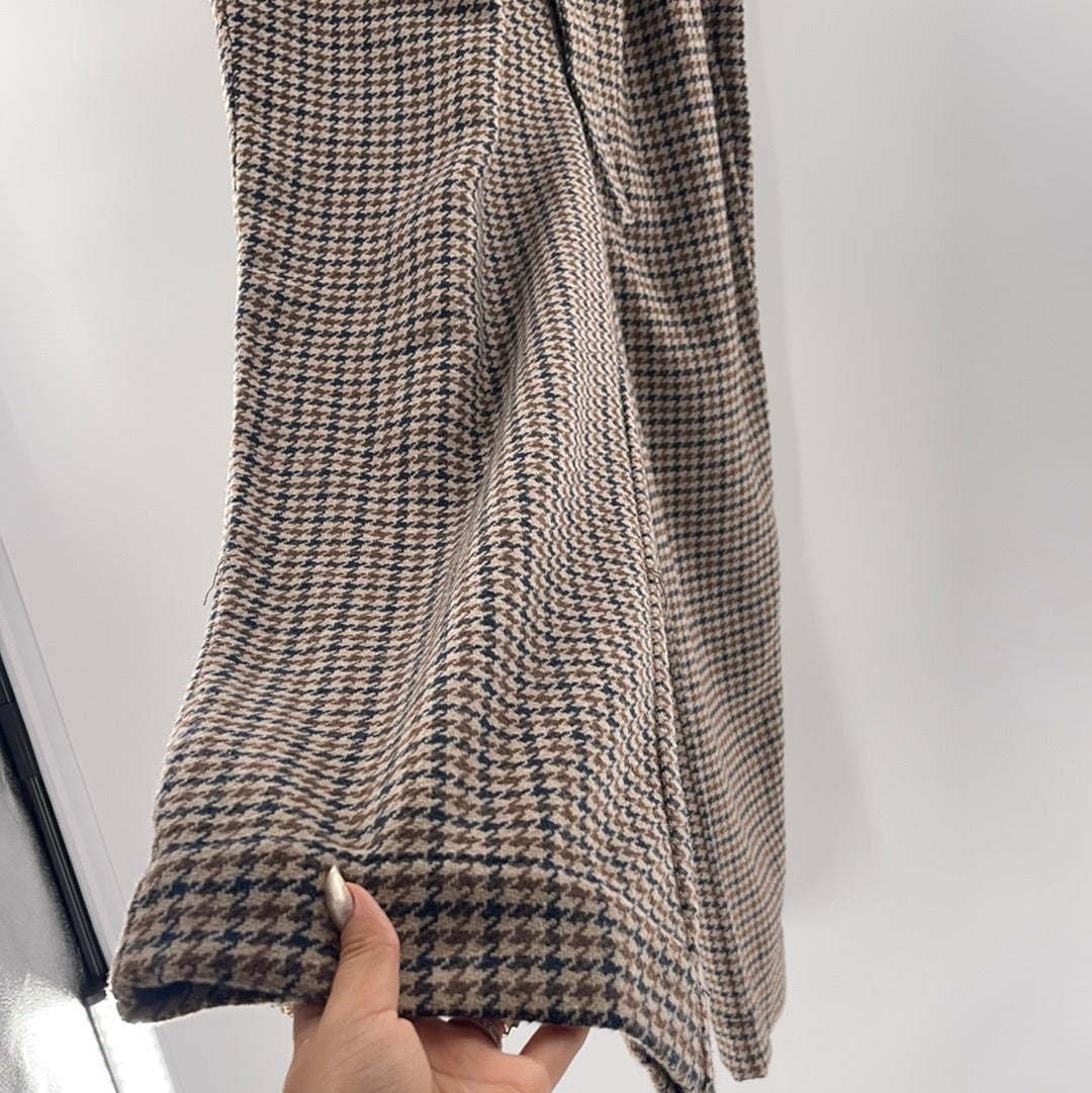 Free People Houndstooth trousers (Sz S)
