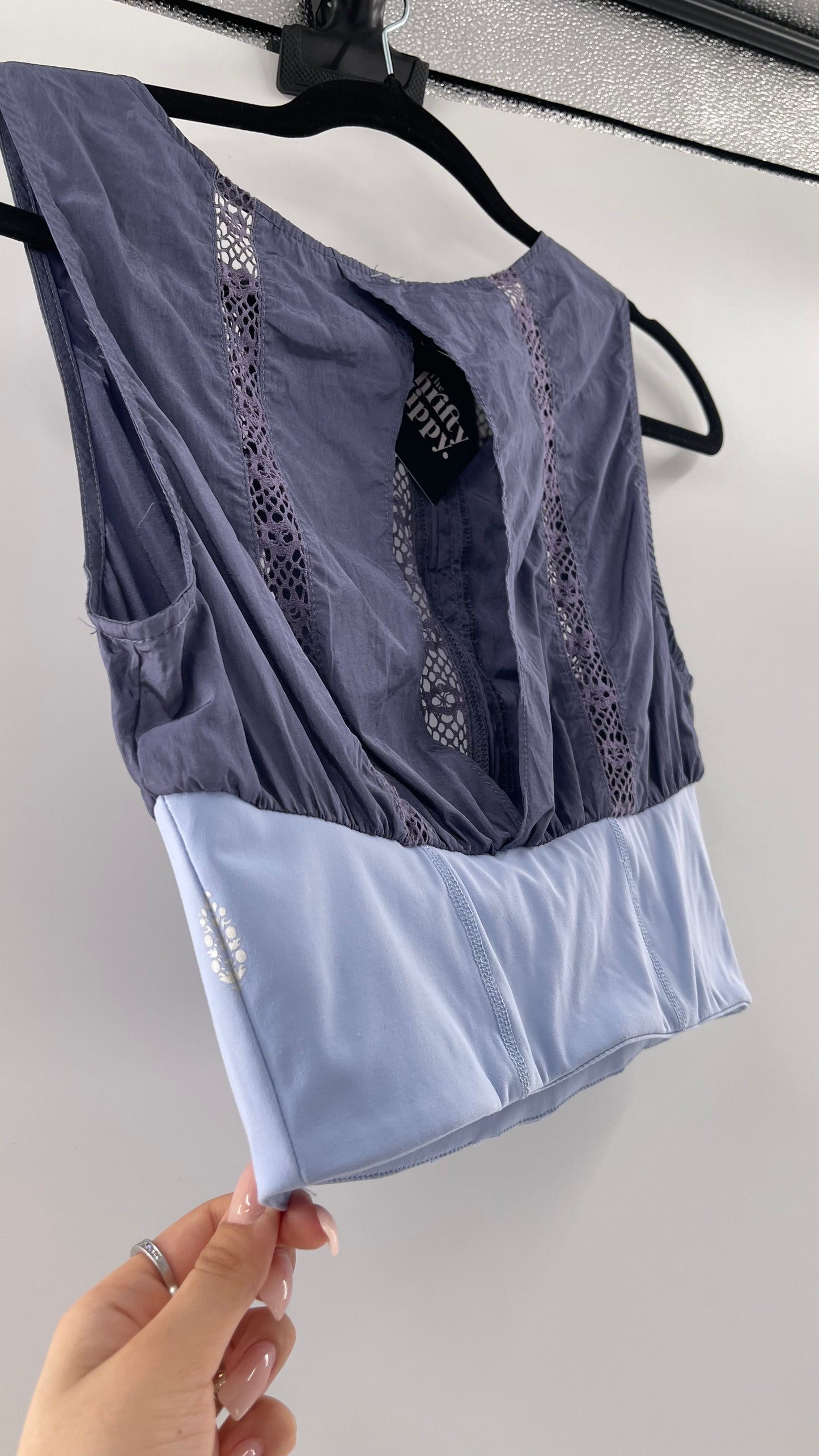 Free People Movement Slate and Baby Blue Tank (XS)