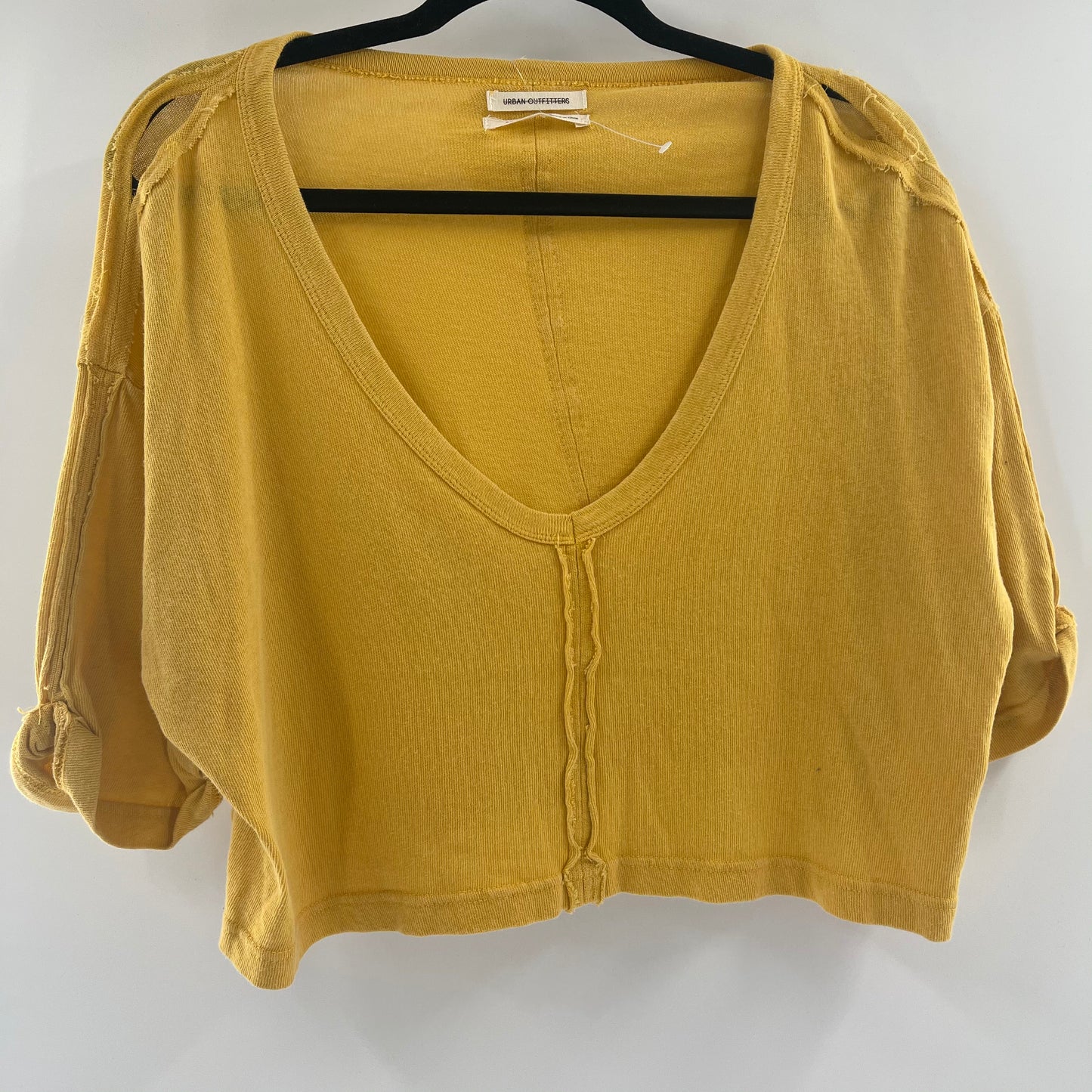 Urban Outfitters Mustard Yellow Cropped T (S)