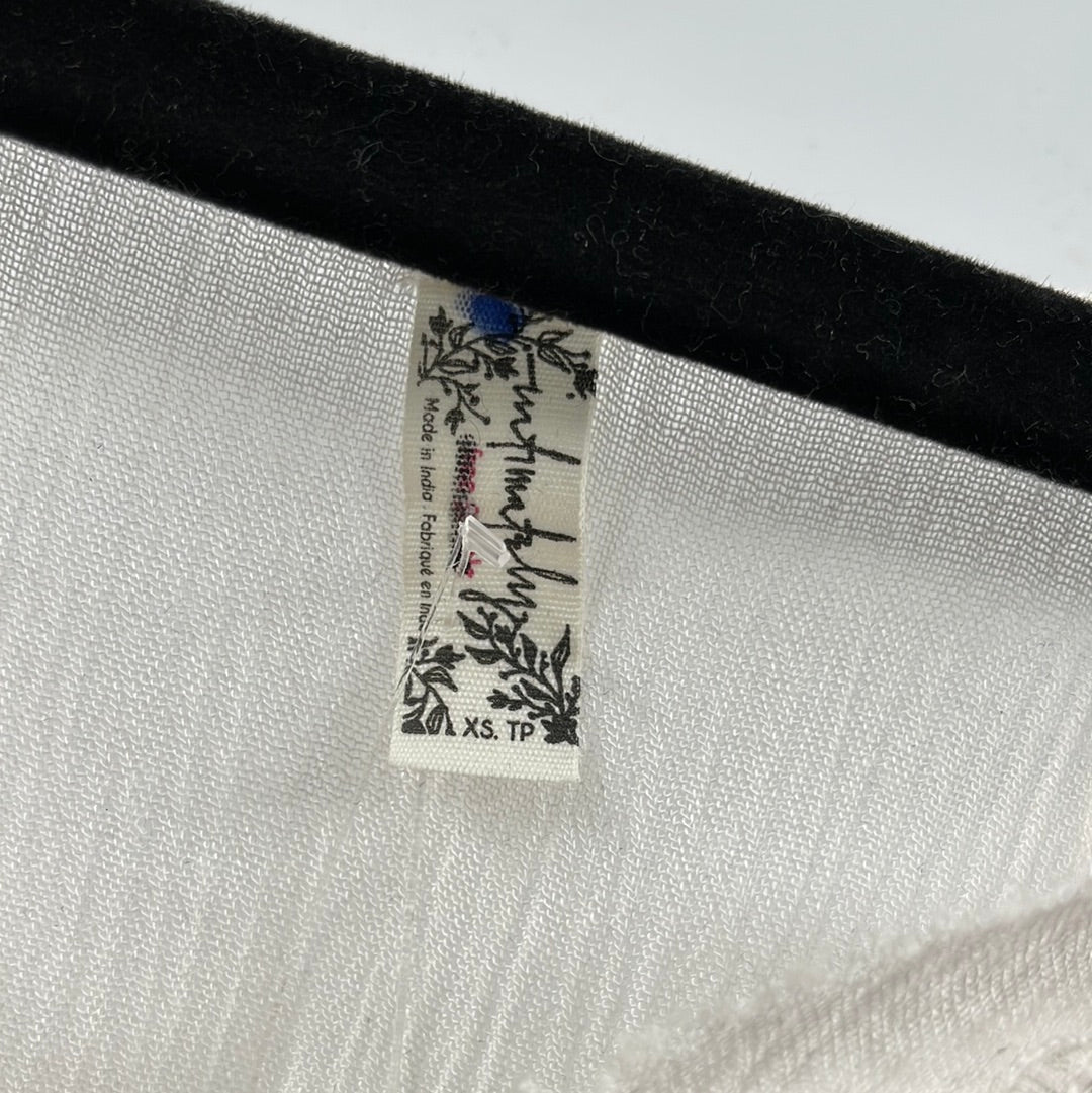Free People - Beaded White Embroidered Dress (XS)
