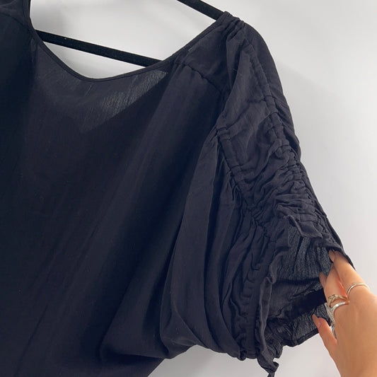 Intimately Free People Black Bodysuit (S)