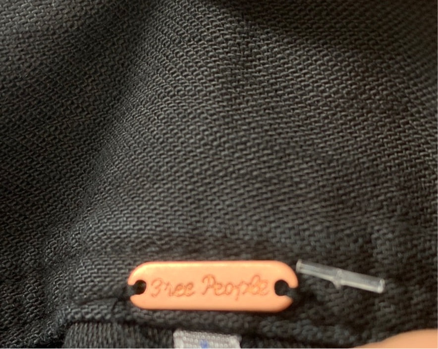 Free People Chino Black Pants (Size 0)