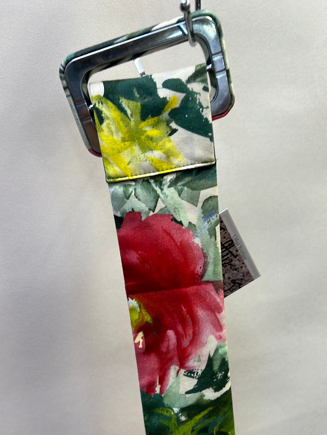Free People Flower Print Fabric Belt S/M