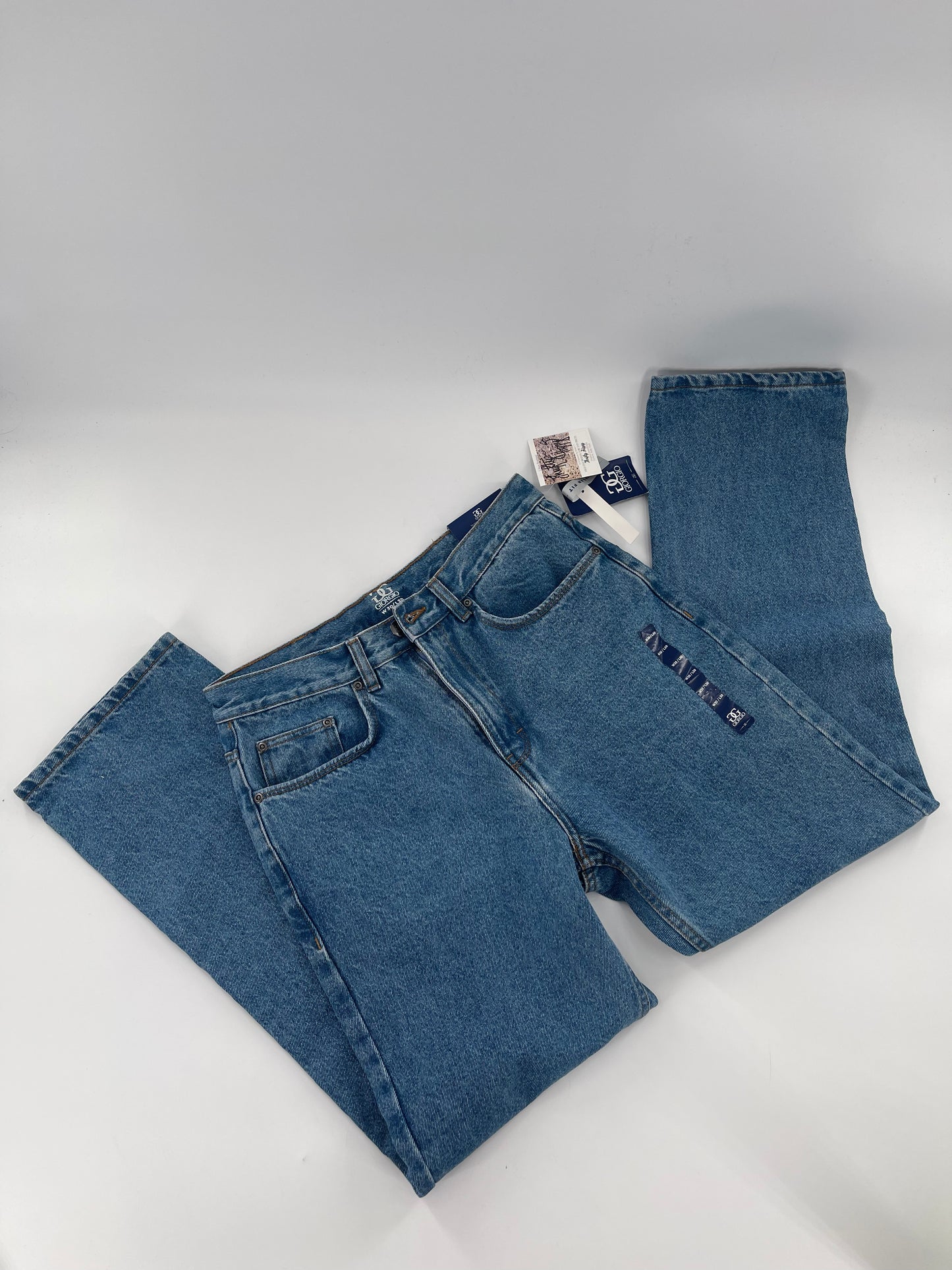 Deadstock Vintage Giorgio Light Wash Denim Straight Leg Jeans Size 30/30