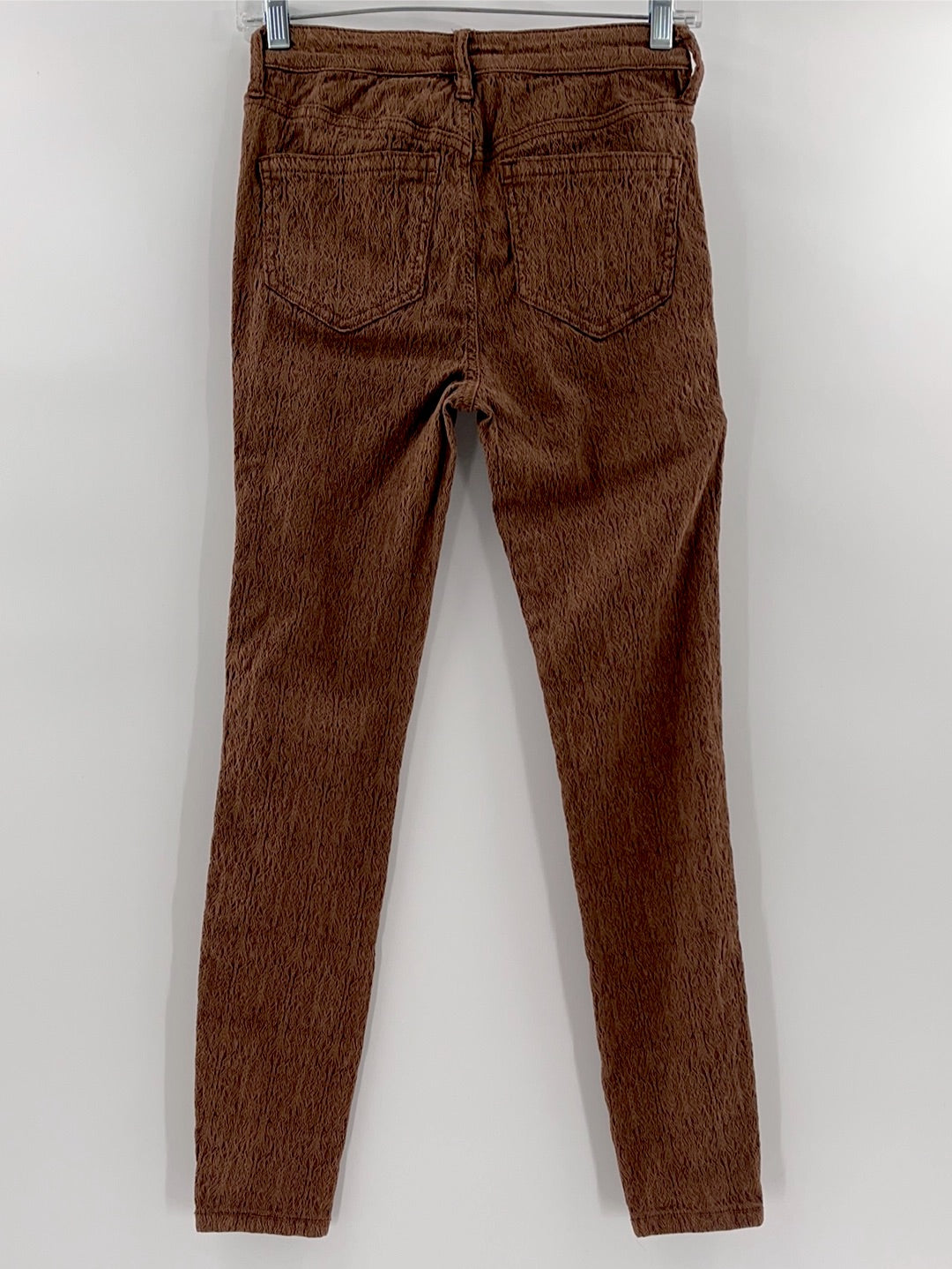 Free People Textured Brown Jeans (XS)