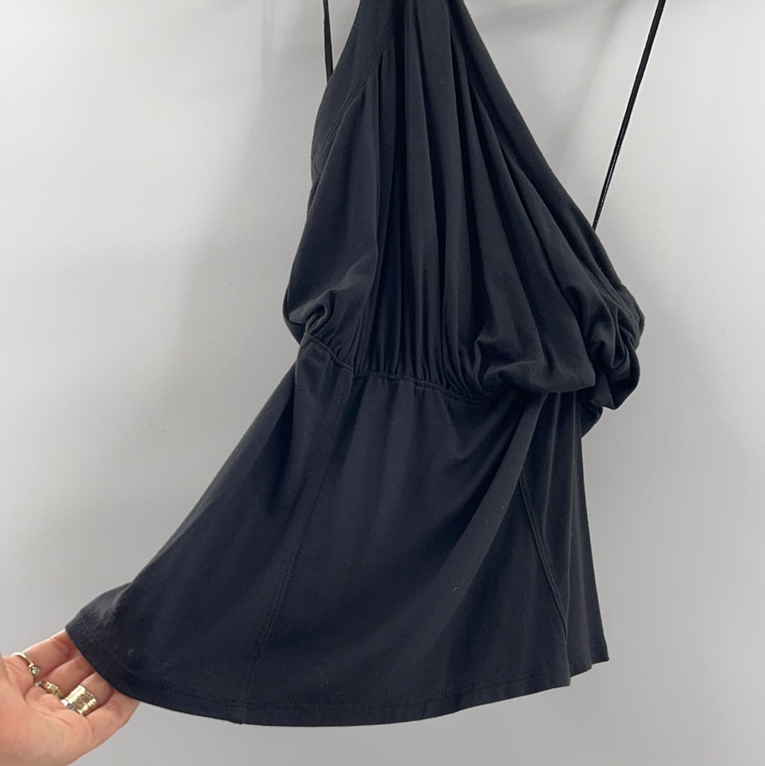 Free People Black One Shoulder Tank (M)
