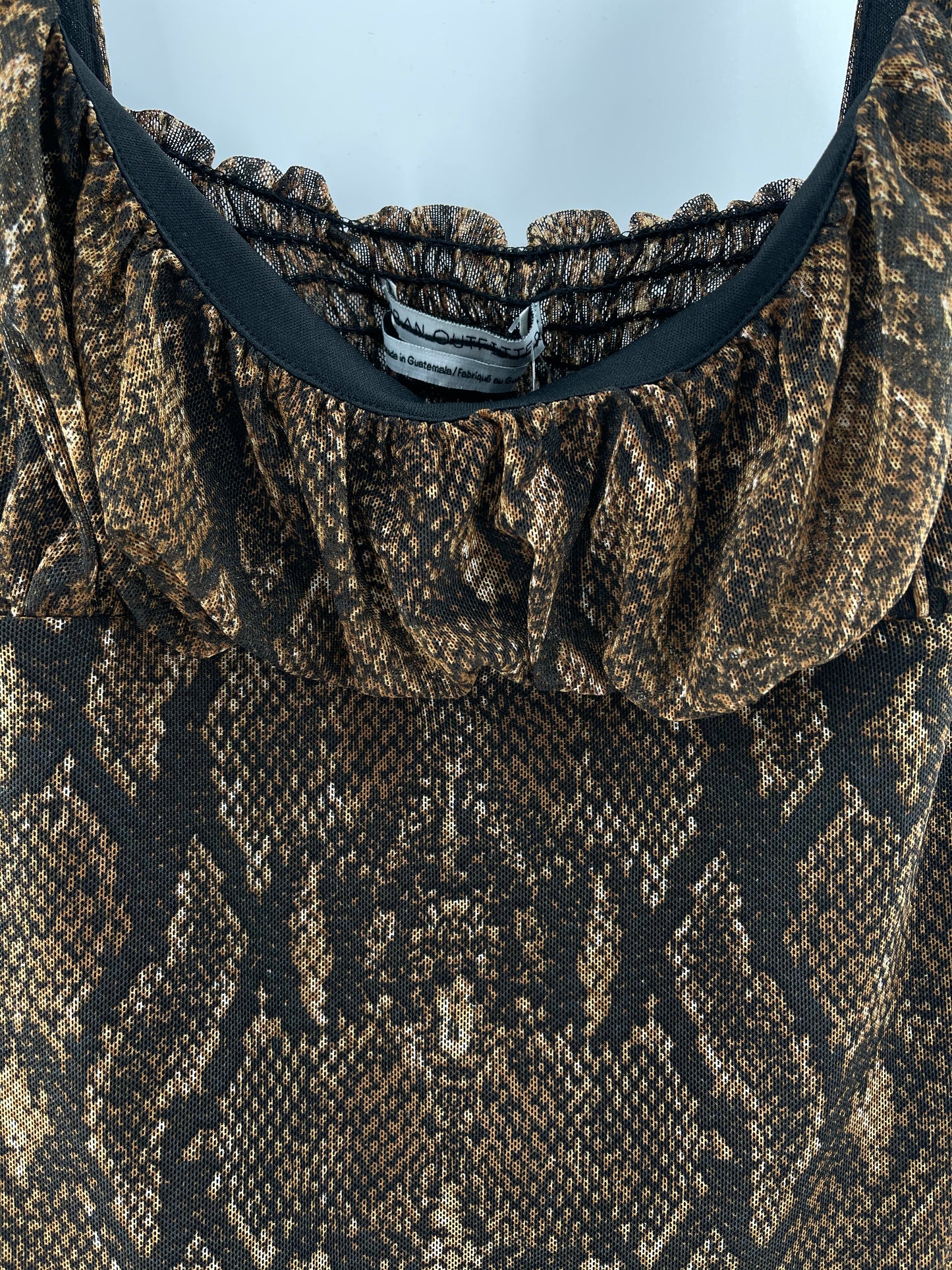 Urban Outfitters Snakeskin Mesh Dress (M)