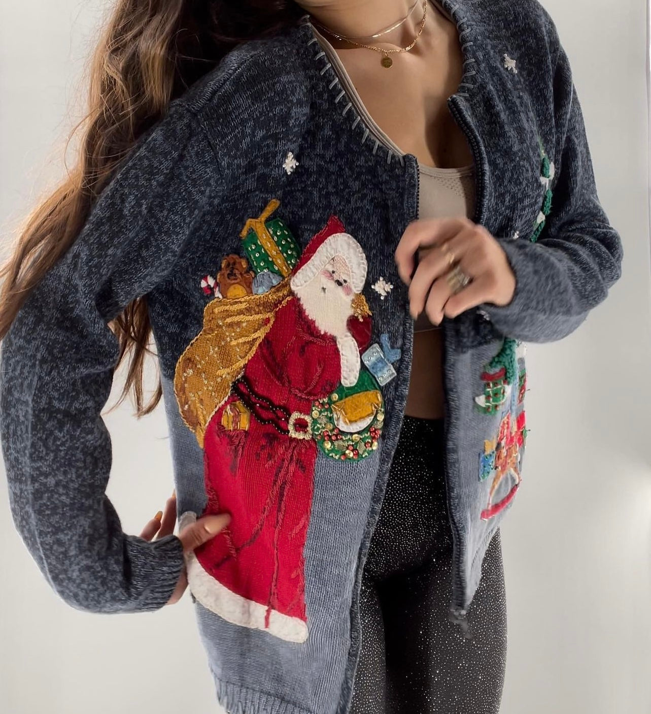 Urban Outfitters Santa Baby Holiday Cardigan (Medium)