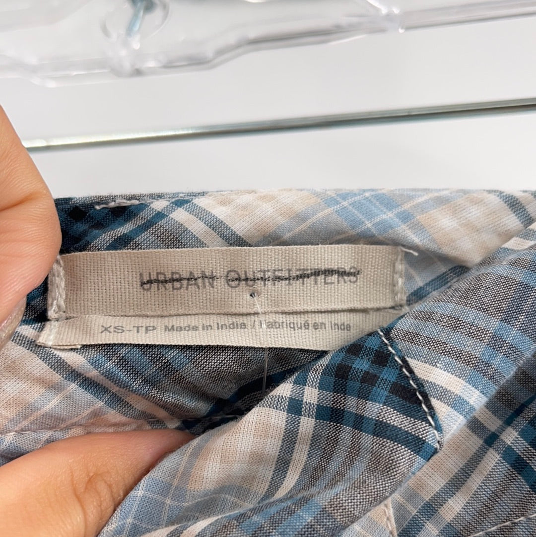Urban Outfitters Blue Plaid Skirt (Size XS)