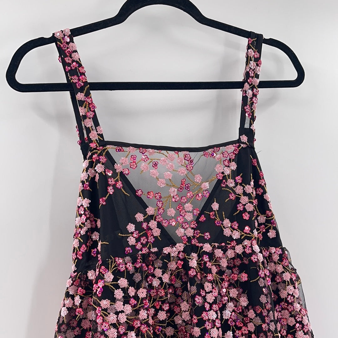 For Love and Lemons Sequin Ruffle Dress (Medium)