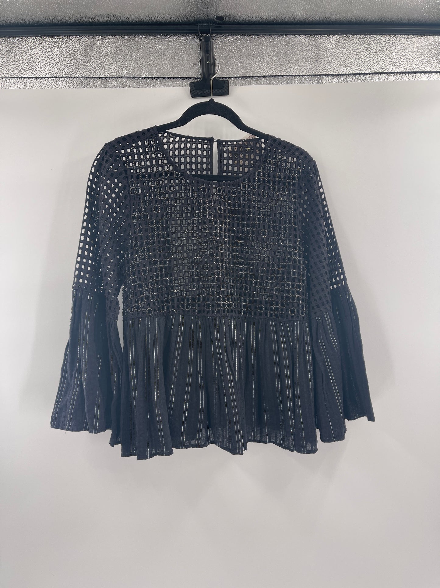 Anthropologie Embellished Mesh Top(S)