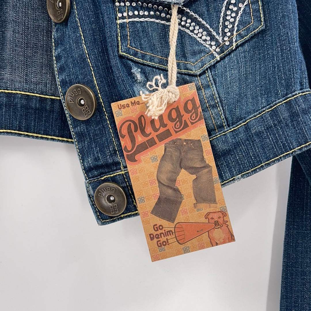 Plugg Ultra Cropped Denim Jacket (M)