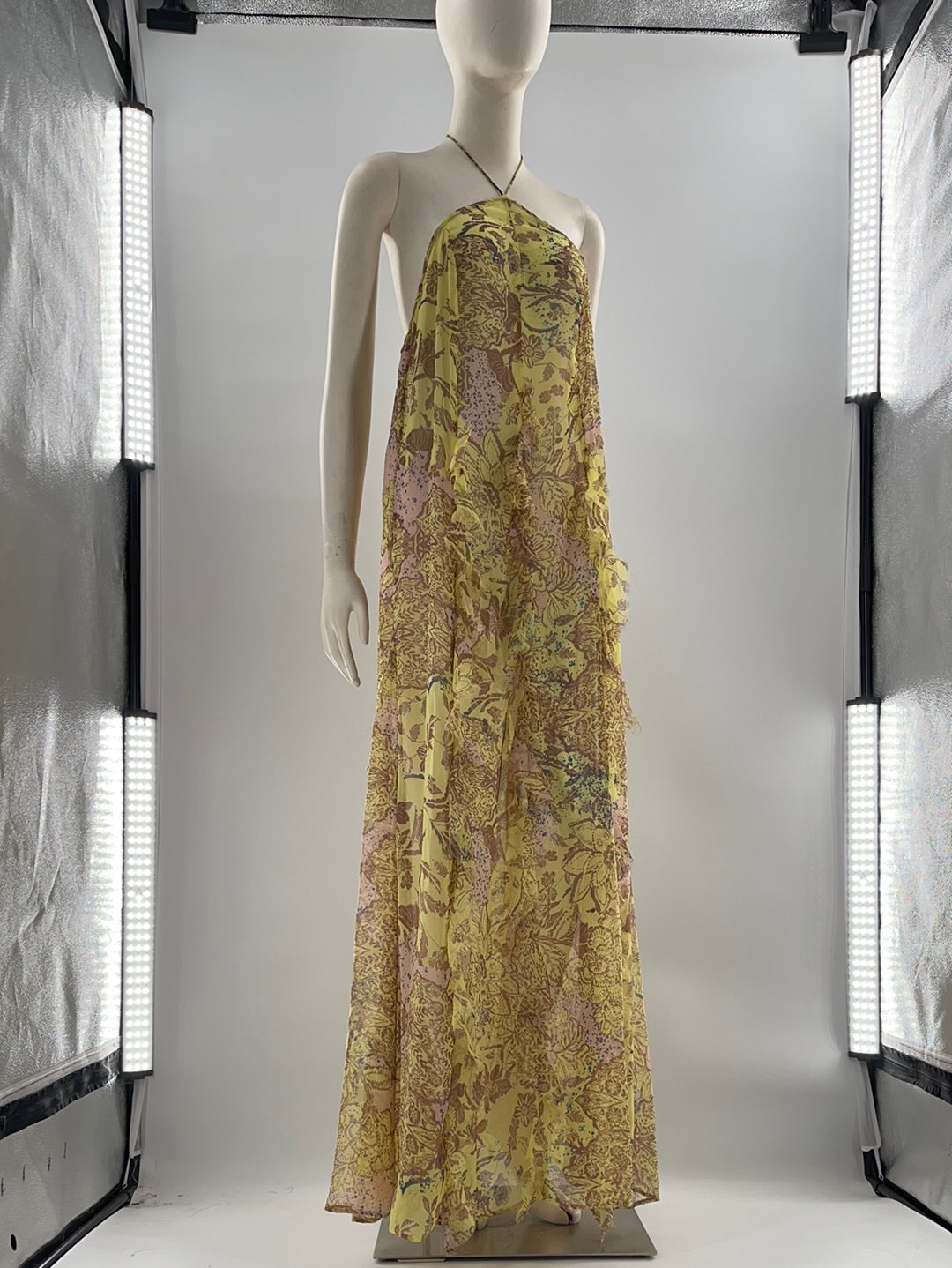 Intimately Free People Yellow Ruffled Maxi (S)