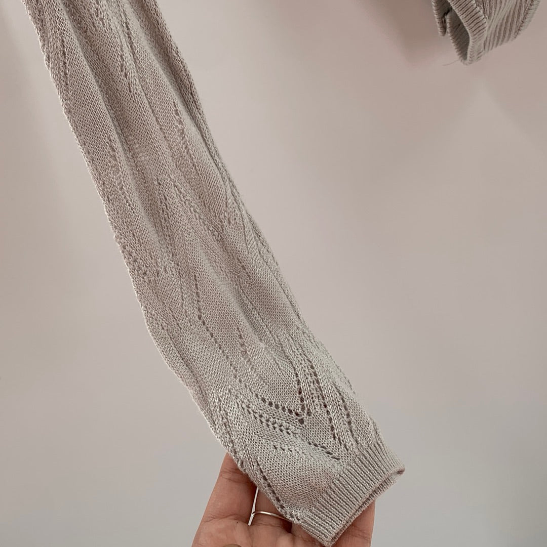 Free People light grey Knit Body Suit (M)
