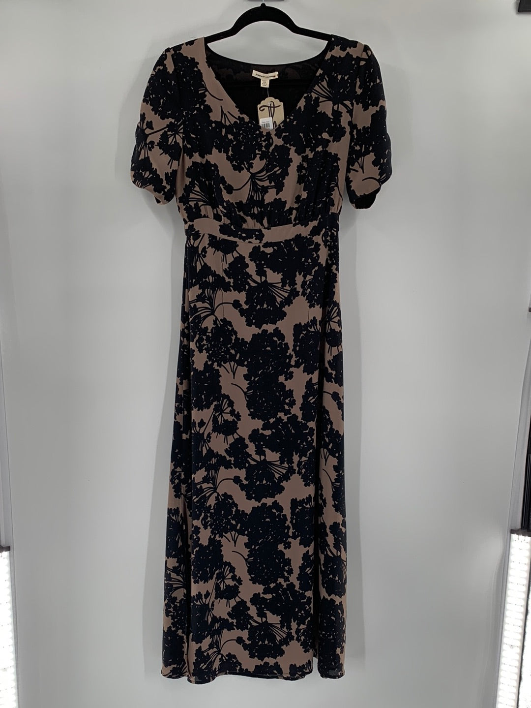 Paper Crown Muted Purple Patterned Maxi (S)