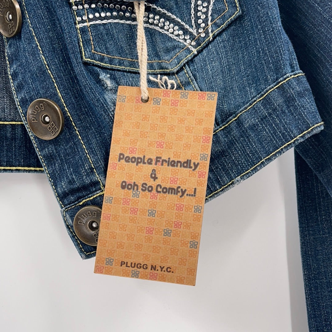 Plugg Ultra Cropped Denim Jacket (M)
