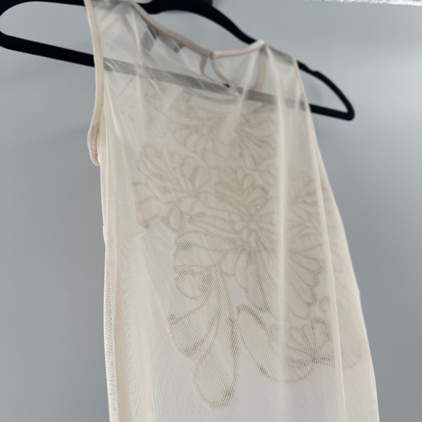 White House Black Market Mesh Embroidered Tank (XXS)
